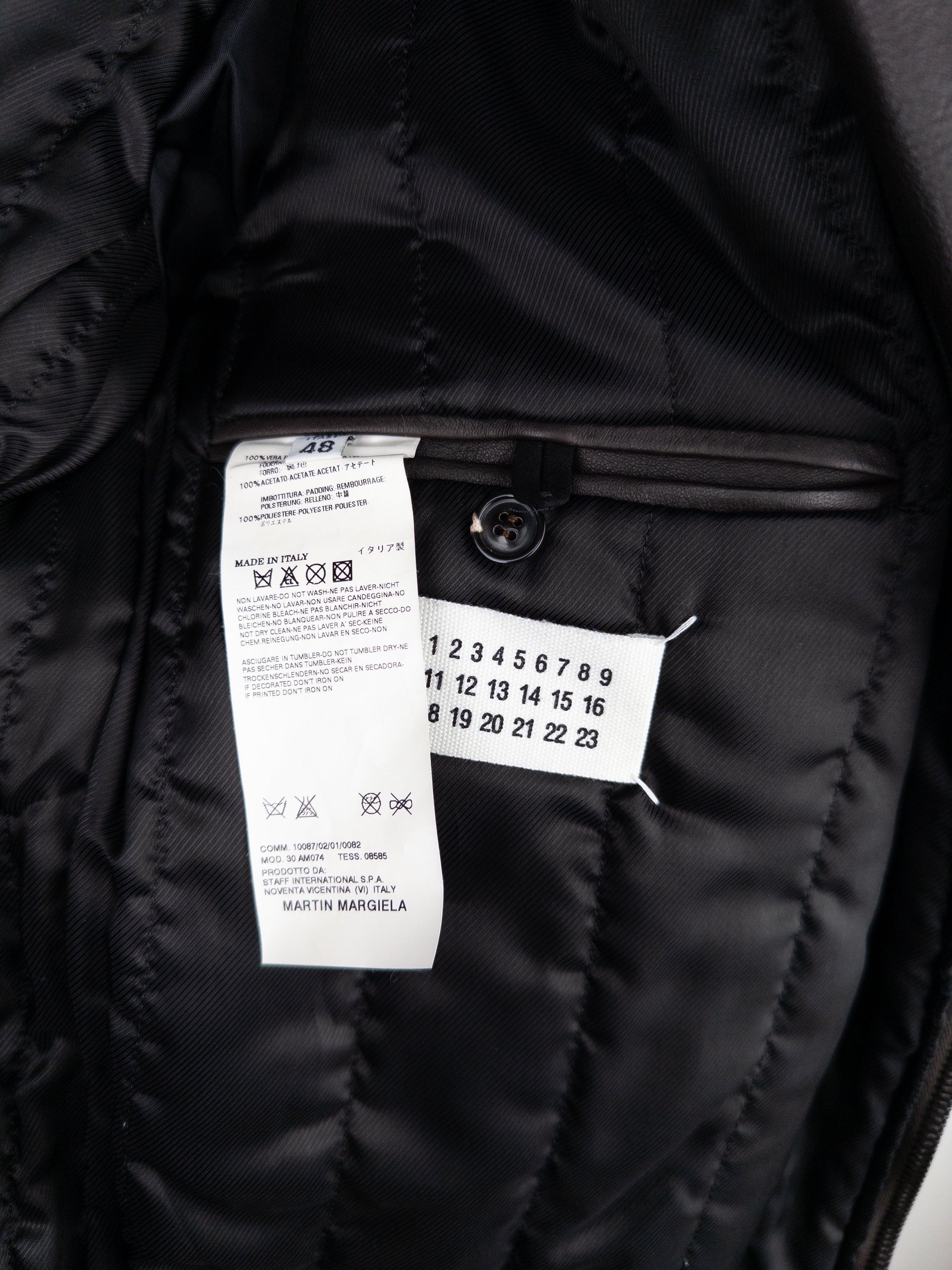 Maison Margiela 2000s Perfecto Panel Leather Biker Jacket Size US XXL / EU 58 / 5 - 7 Thumbnail