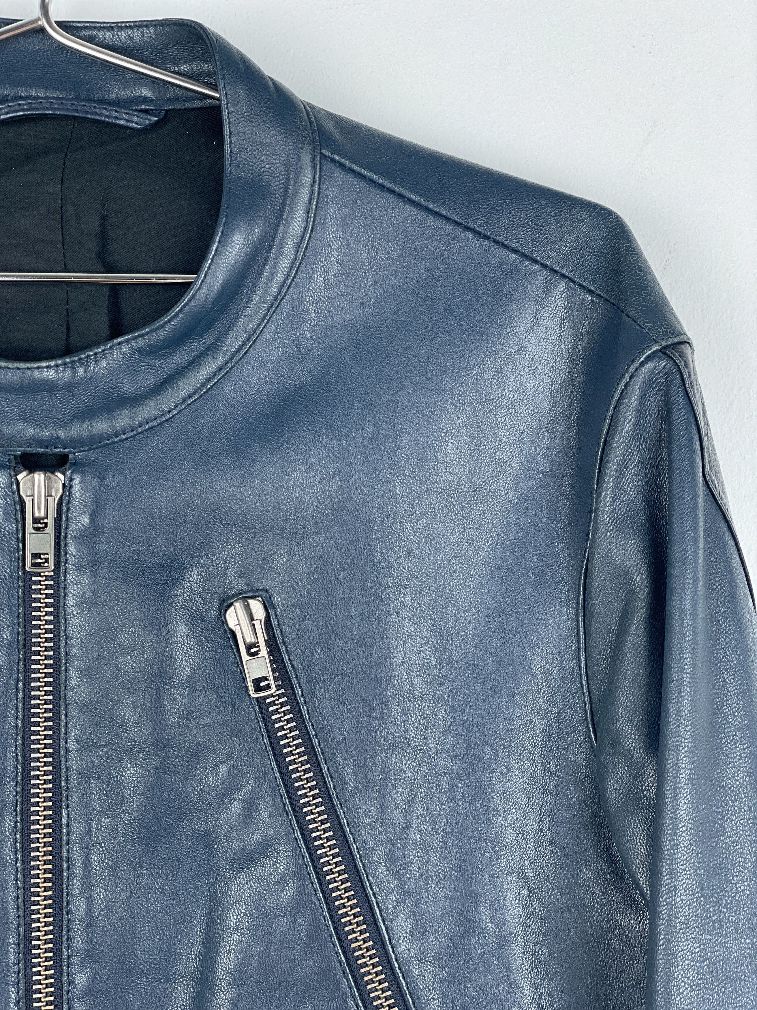 Maison Margiela AW06 5-Zip Leather Biker Jacket Size US XL / EU 56 / 4 - 5 Thumbnail
