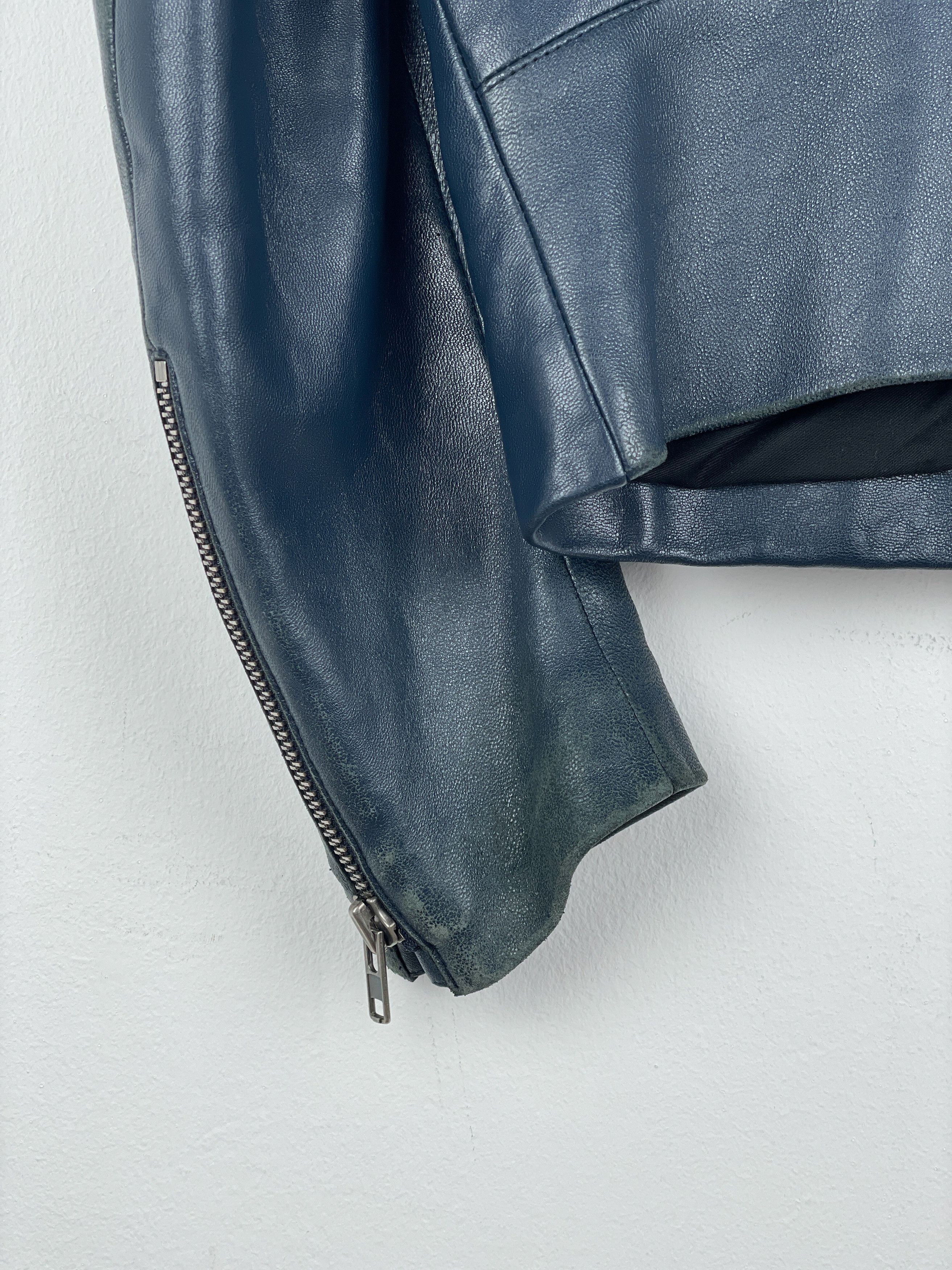 Maison Margiela AW06 5-Zip Leather Biker Jacket Size US XL / EU 56 / 4 - 12 Thumbnail