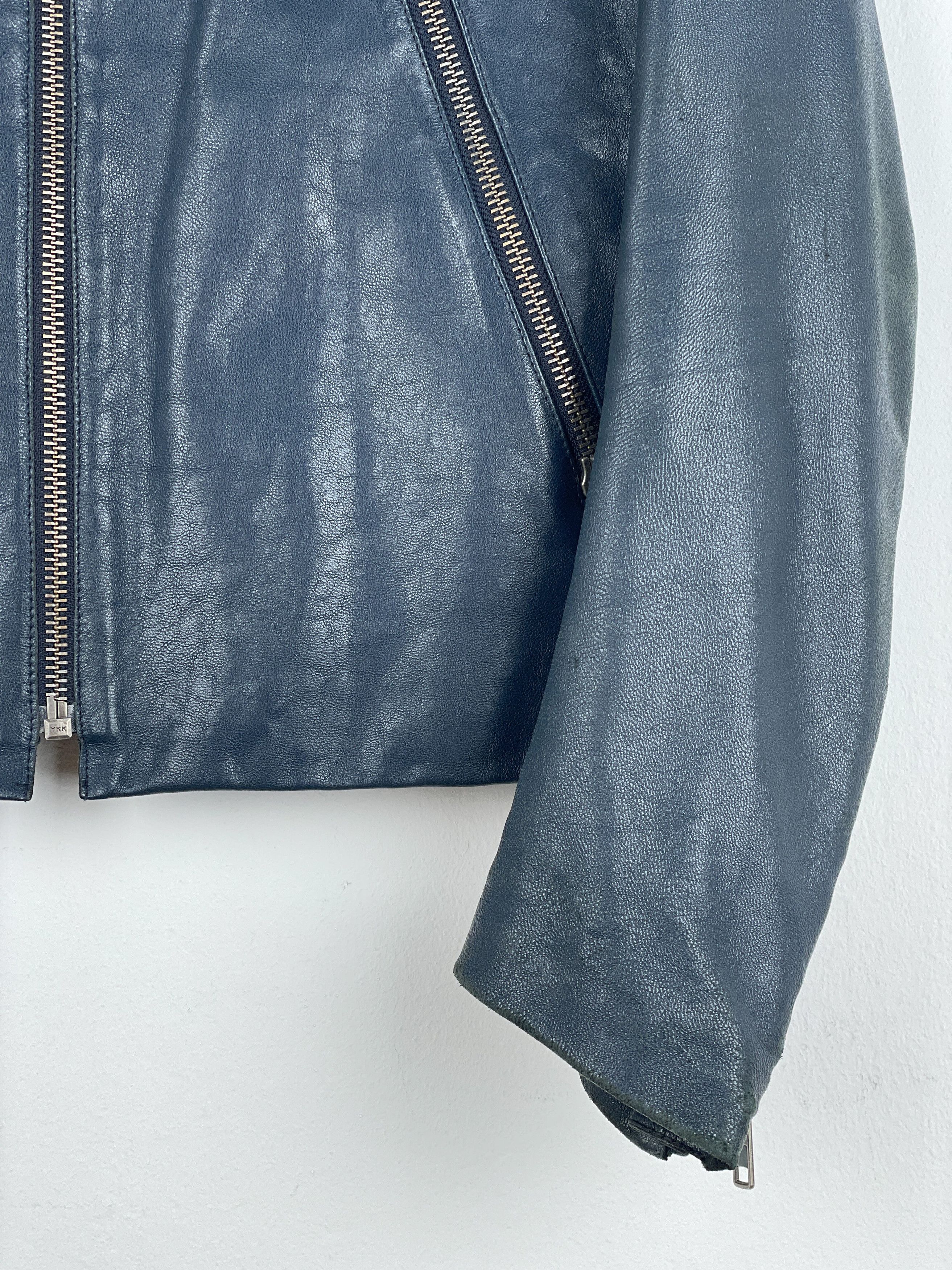 Maison Margiela AW06 5-Zip Leather Biker Jacket Size US XL / EU 56 / 4 - 7 Thumbnail