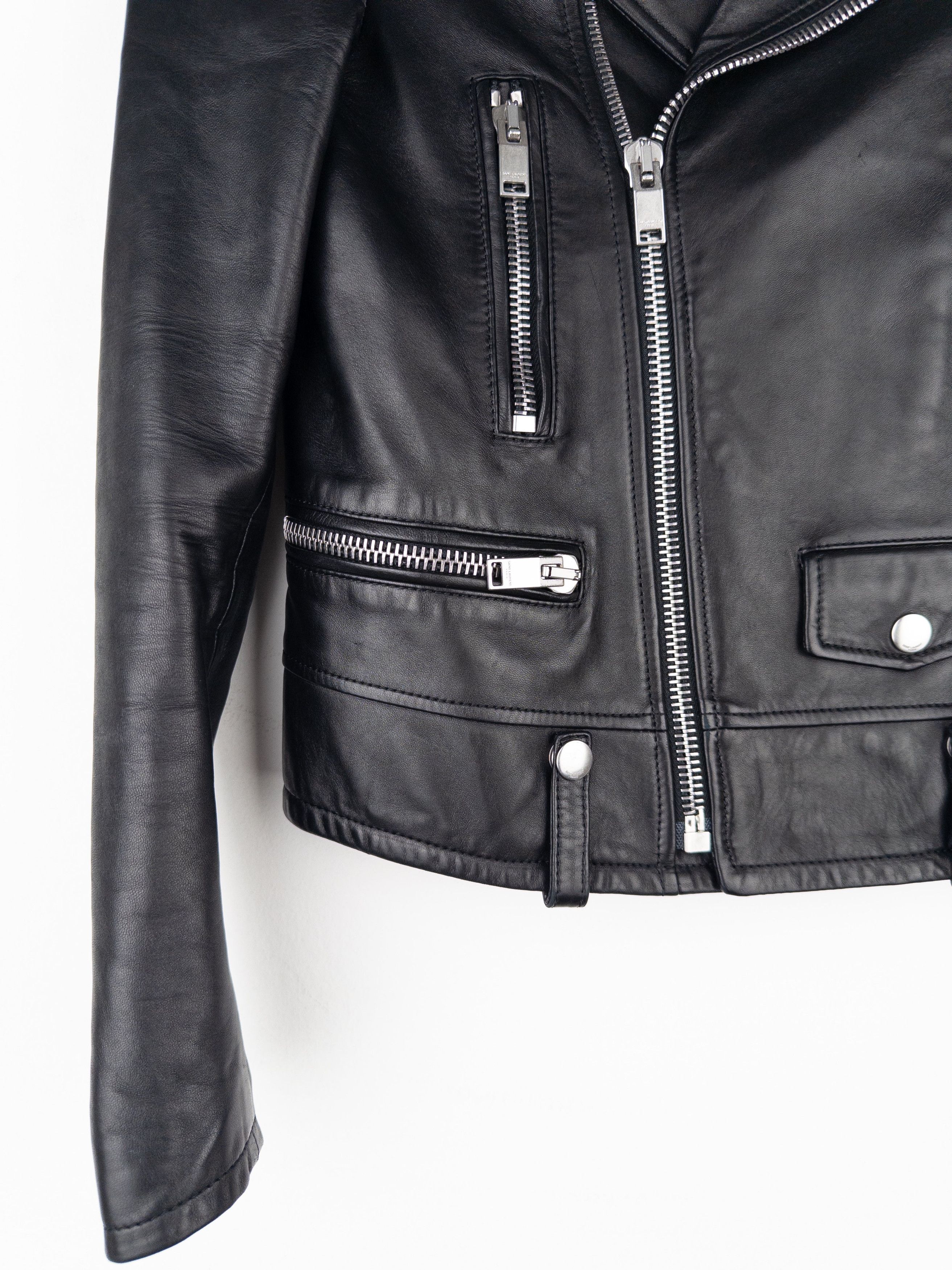Saint Laurent Paris Saint Laurent AW17 Perfecto Biker Patch Leather Jacket Size XS / US 0-2 / IT 36-38 - 5 Thumbnail