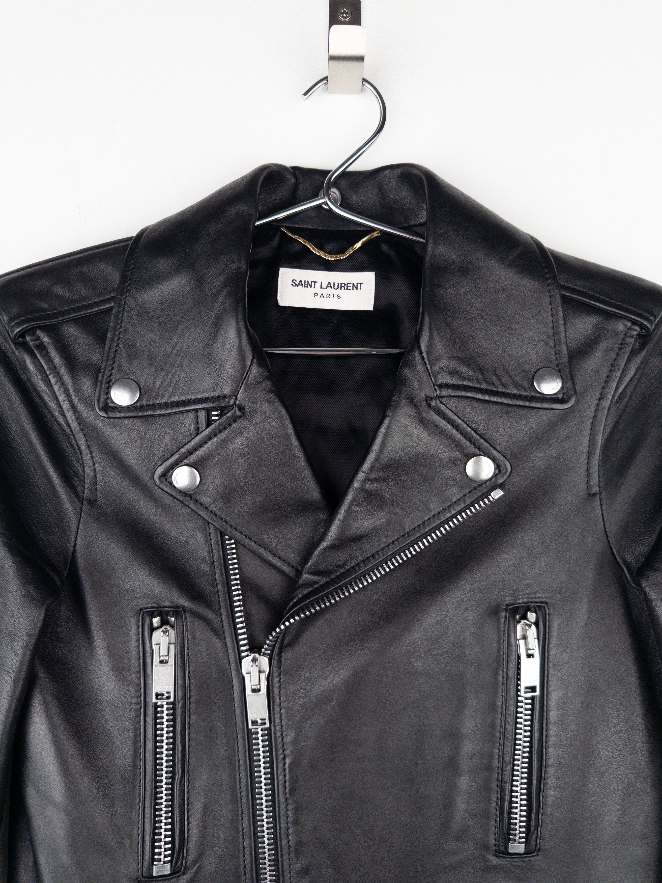 Saint Laurent Paris Saint Laurent AW17 Perfecto Biker Patch Leather Jacket Size XS / US 0-2 / IT 36-38 - 3 Thumbnail