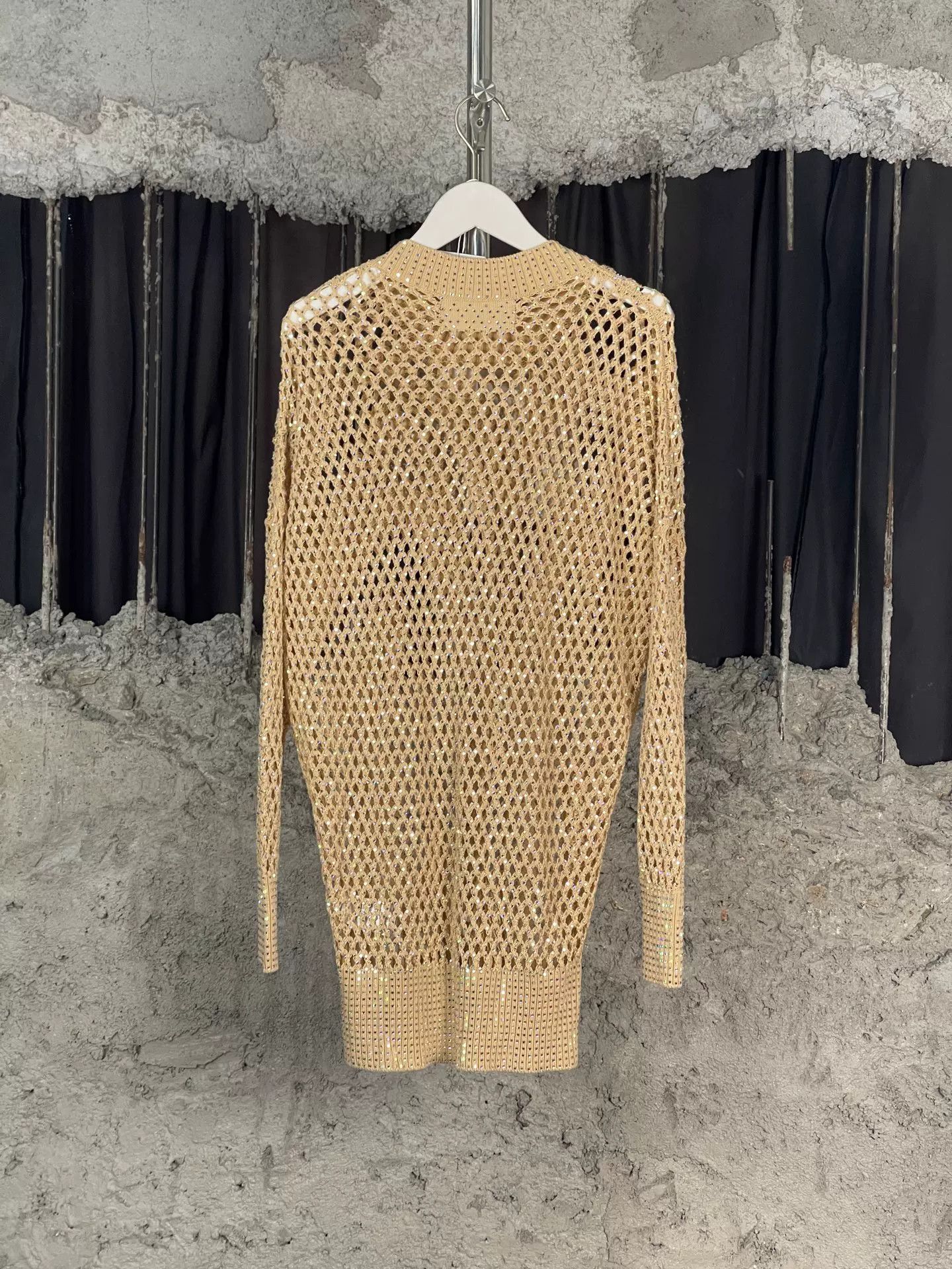 Ermanno Scervino Ermanno Scervino Rhinestone Open-Knit Sweater Size 38 Size XS / US 0-2 / IT 36-38 - 3 Thumbnail