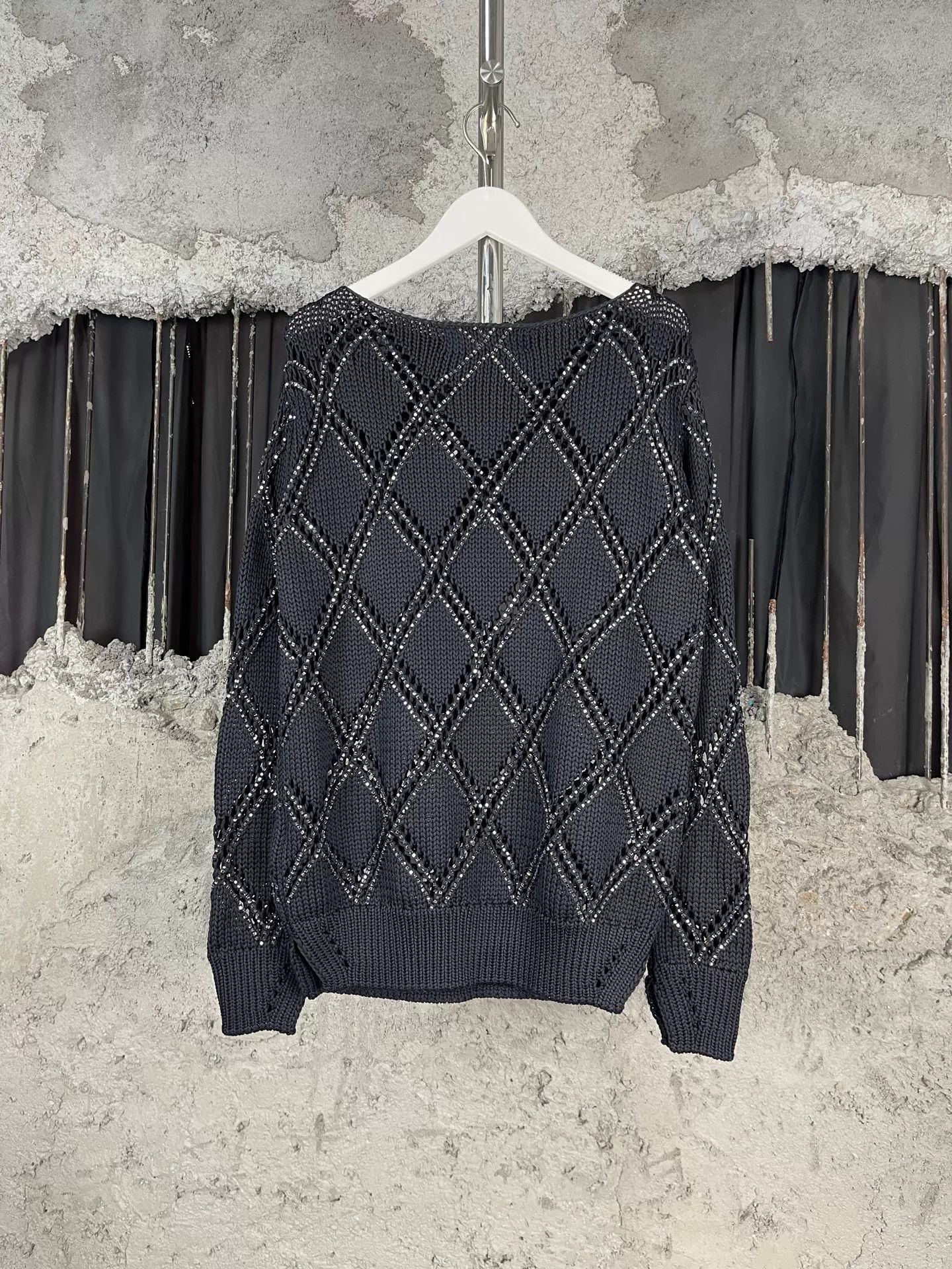 Ermanno Scervino Ermanno Scervino Rhinestone Knit Sweater Size XS Size XS / US 0-2 / IT 36-38 - 3 Thumbnail