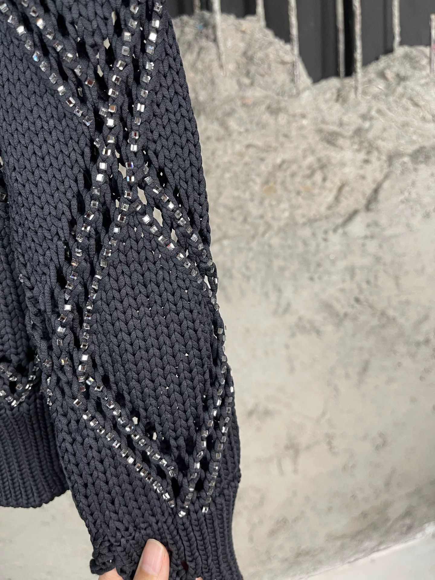 Ermanno Scervino Ermanno Scervino Rhinestone Knit Sweater Size XS Size XS / US 0-2 / IT 36-38 - 7 Thumbnail