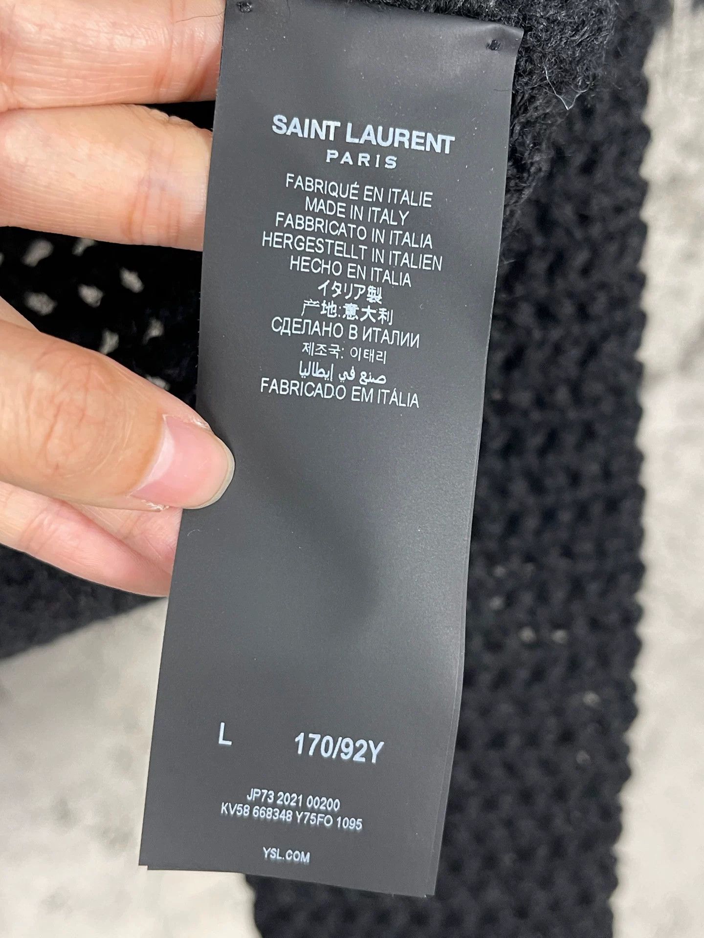 Saint Laurent Paris Saint Laurent Lace Collar Knit Sweater Size L Size L / US 10 / IT 46 - 9 Thumbnail