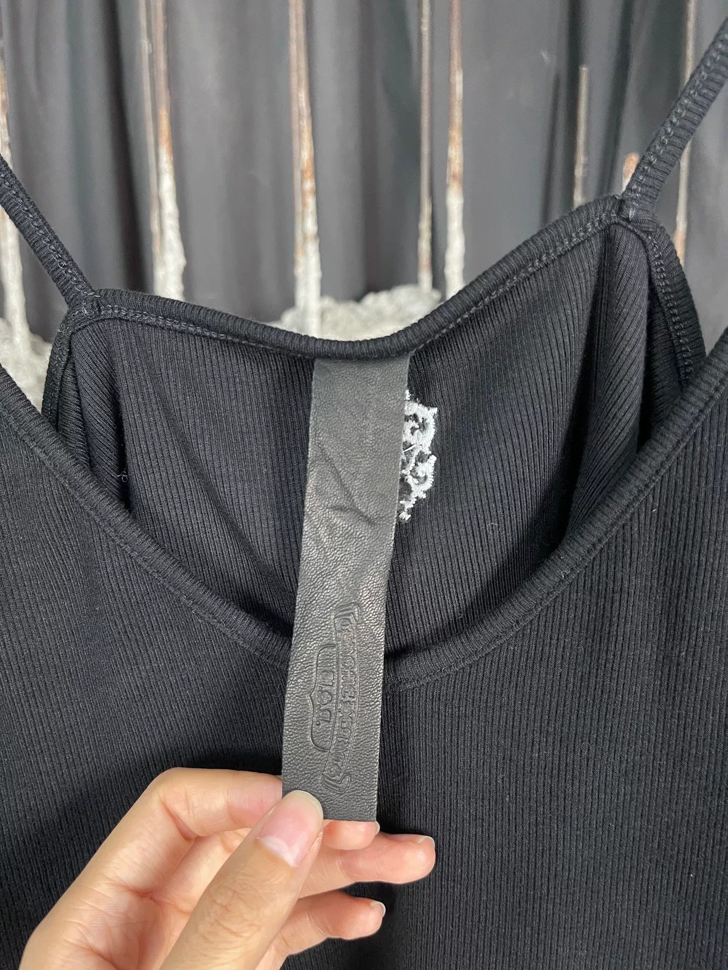 Chrome Hearts Chrome Hearts Logo Ribbed Tank Top Size L Size L / US 10 / IT 46 - 7 Thumbnail
