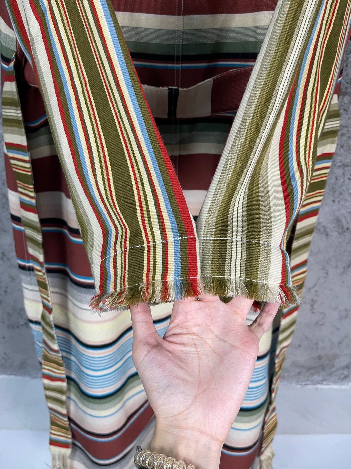 Loewe Loewe Striped Wool Coat Size 48 Size US M / EU 48-50 / 2 - 6 Thumbnail