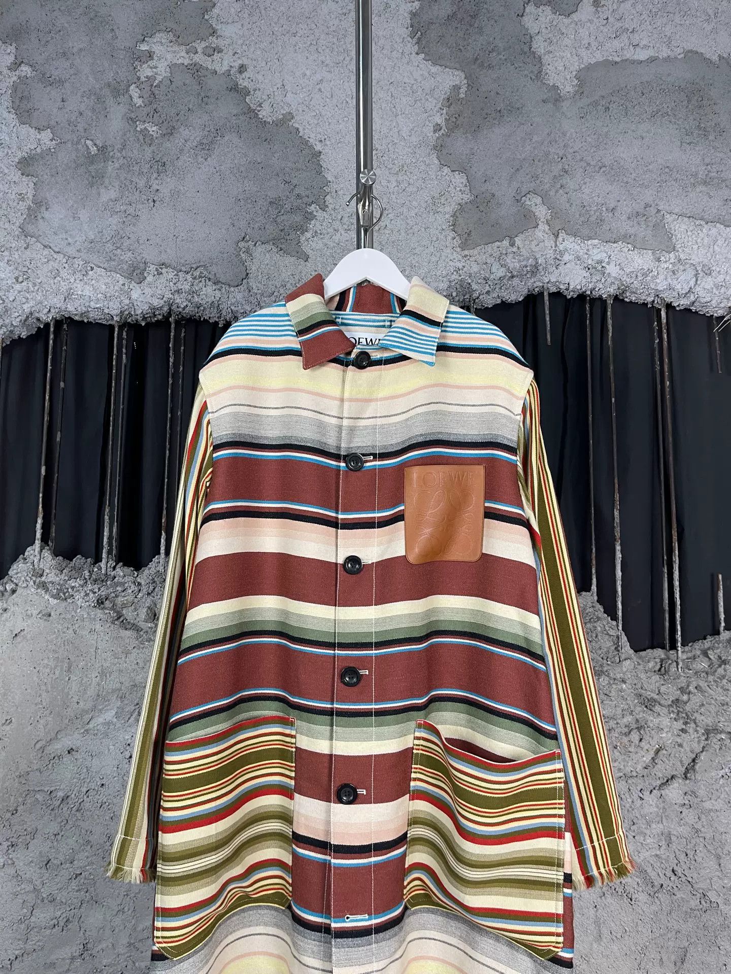 Loewe Loewe Striped Wool Coat Size 48 Size US M / EU 48-50 / 2 - 4 Thumbnail