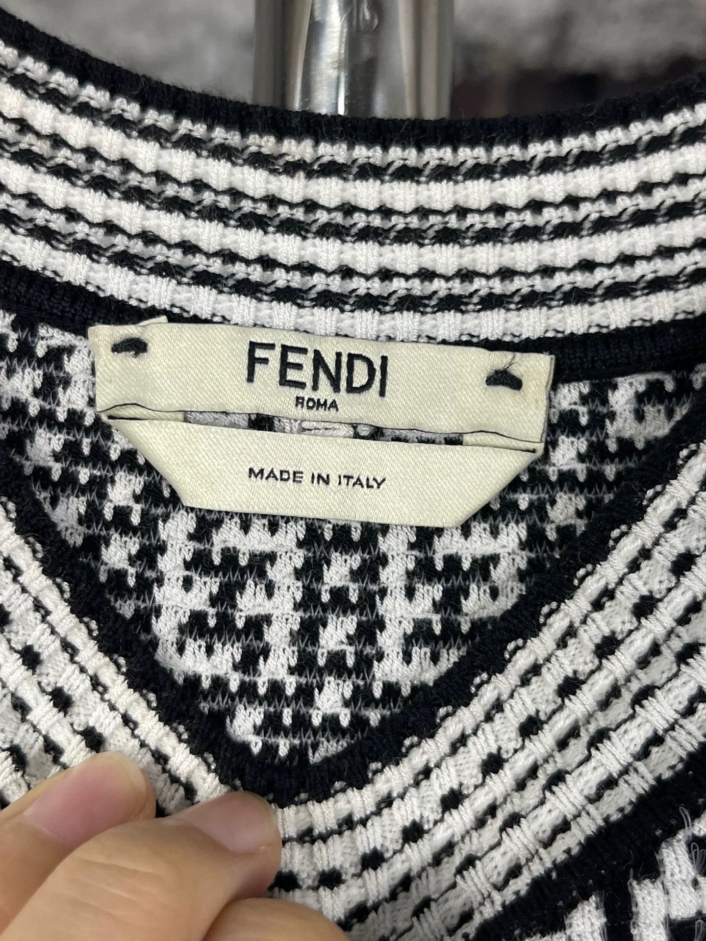Fendi Fendi FF Monogram Knit Midi Dress IT 42 Size M / US 6-8 / IT 42-44 - 7 Thumbnail