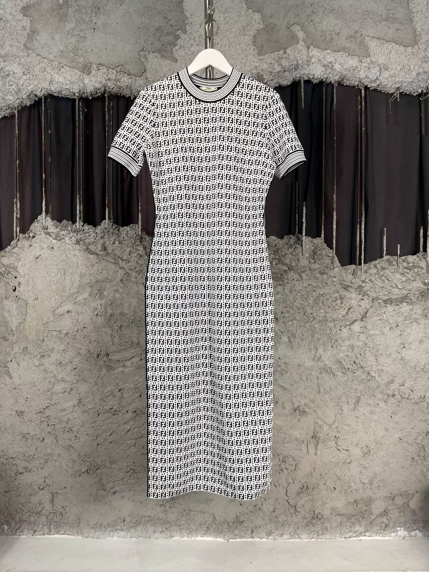 Fendi Fendi FF Monogram Knit Midi Dress IT 42 Size M / US 6-8 / IT 42-44 - 2 Thumbnail