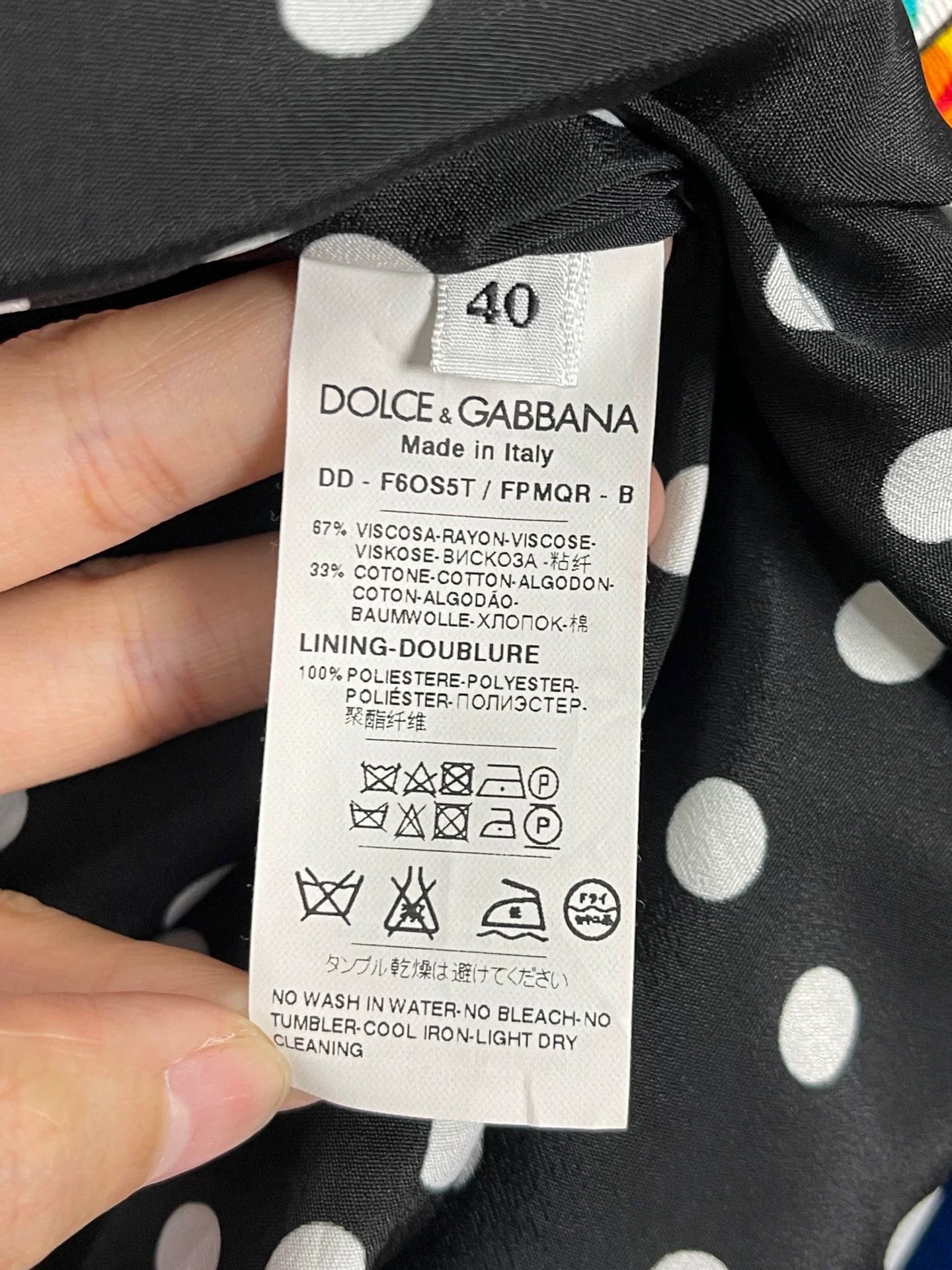 Dolce & Gabbana Dolce & Gabbana Fan Print Sleeveless Dress Size 40 Size S / US 4 / IT 40 - 8 Thumbnail