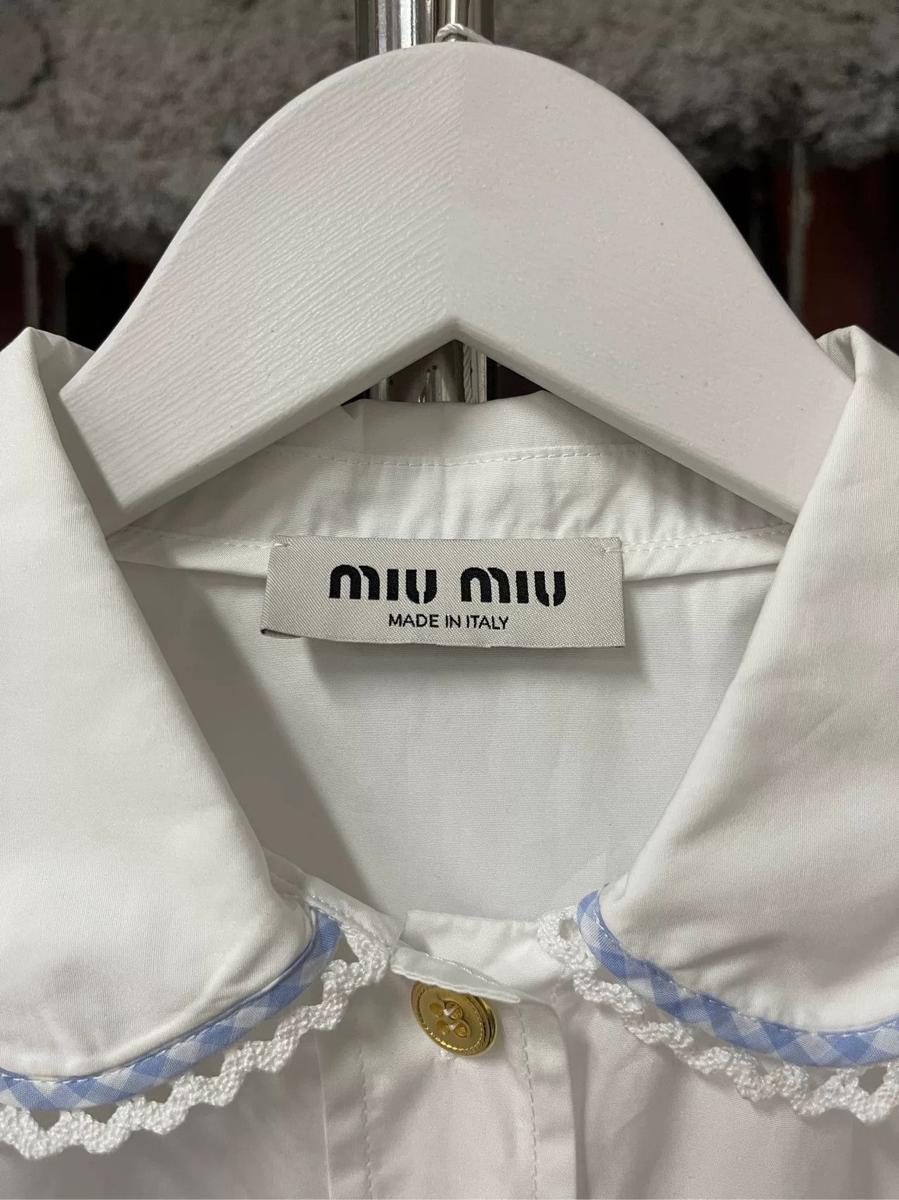 Miu Miu Miu Miu Embroidered Collar Button Up Size 40 Size S / US 4 / IT 40 - 7 Thumbnail