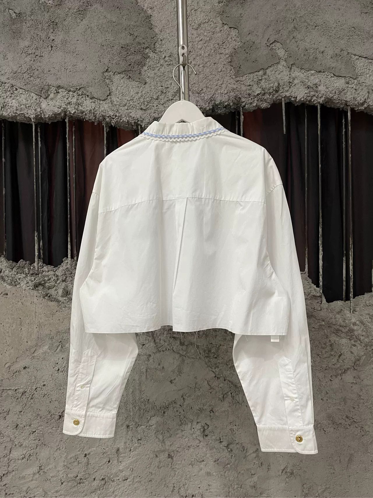 Miu Miu Miu Miu Embroidered Collar Button Up Size 40 Size S / US 4 / IT 40 - 3 Thumbnail