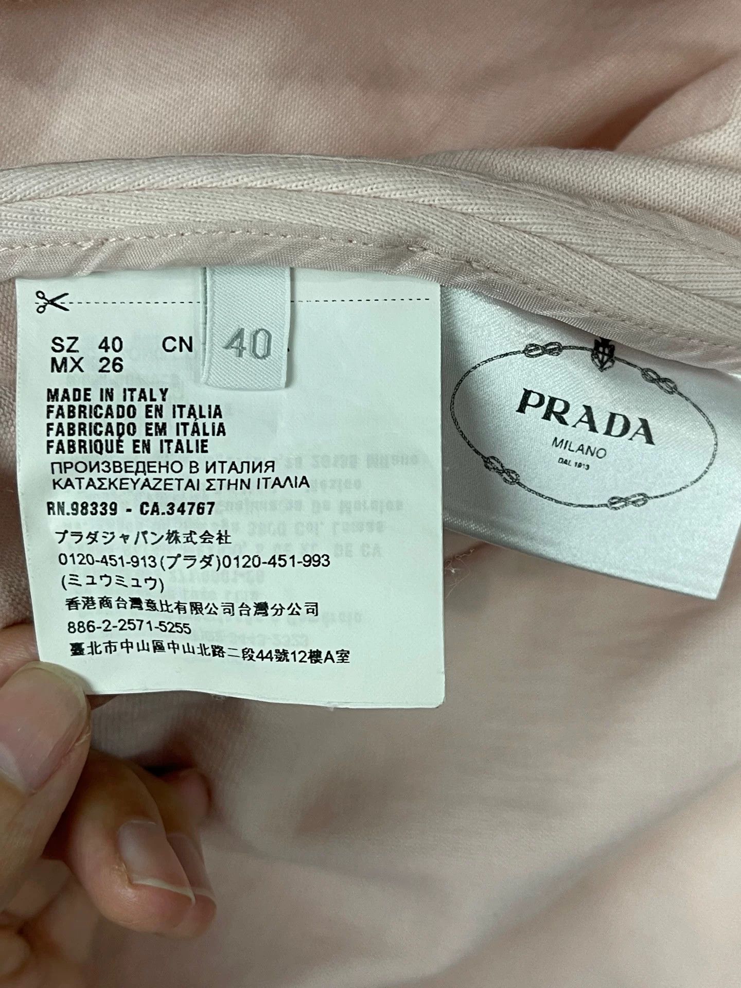 Prada Prada Pink Logo Pocket Mini Dress Size 40 Size S / US 4 / IT 40 - 9 Thumbnail
