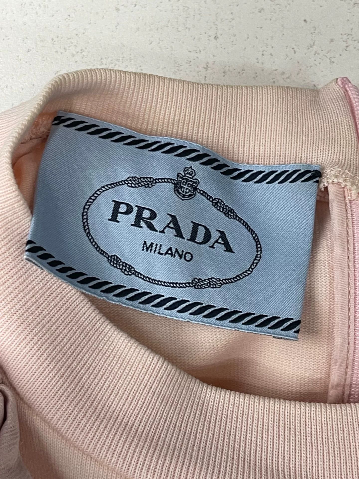 Prada Prada Pink Logo Pocket Mini Dress Size 40 Size S / US 4 / IT 40 - 8 Thumbnail