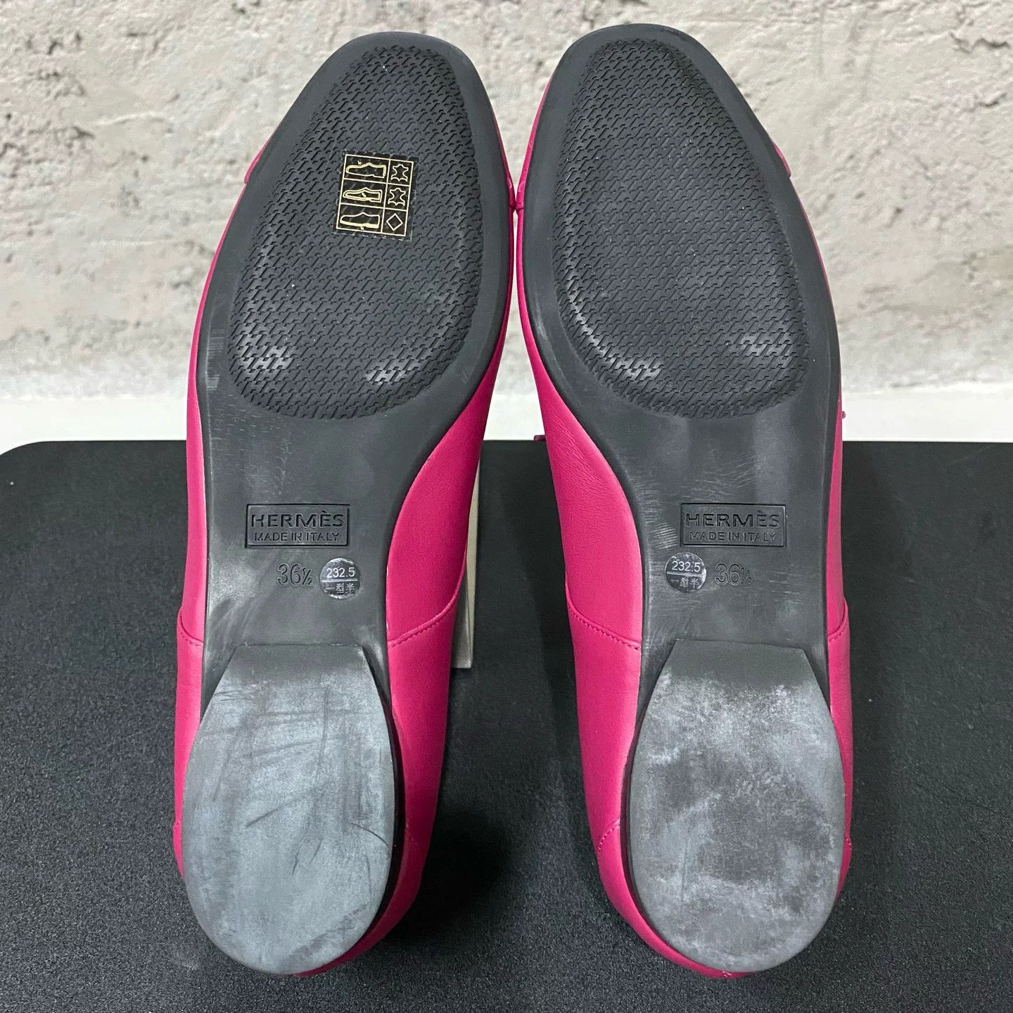 Hermes Hermes Pink Leather Lace-Up Flats Size 36.5 Size US 6.5 / IT 36.5 - 8 Thumbnail