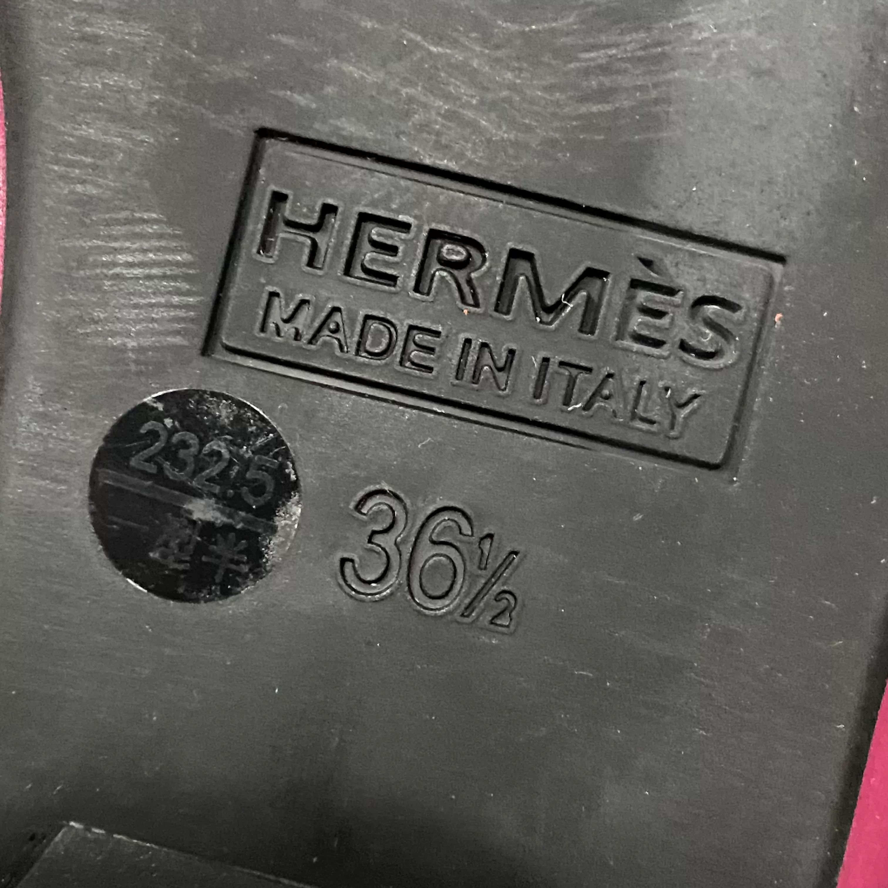 Hermes Hermes Pink Leather Lace-Up Flats Size 36.5 Size US 6.5 / IT 36.5 - 9 Thumbnail