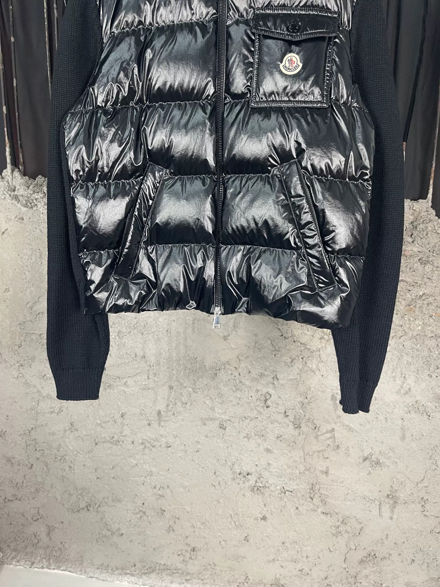 Moncler Moncler Hybrid Down Jacket Size L Size US L / EU 52-54 / 3 - 5 Thumbnail