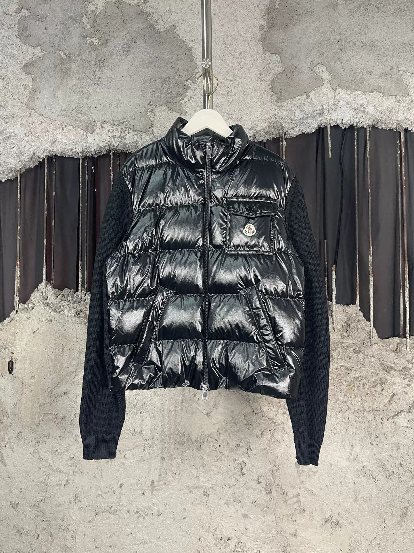 Moncler Moncler Hybrid Down Jacket Size L Size US L / EU 52-54 / 3 - 2 Thumbnail