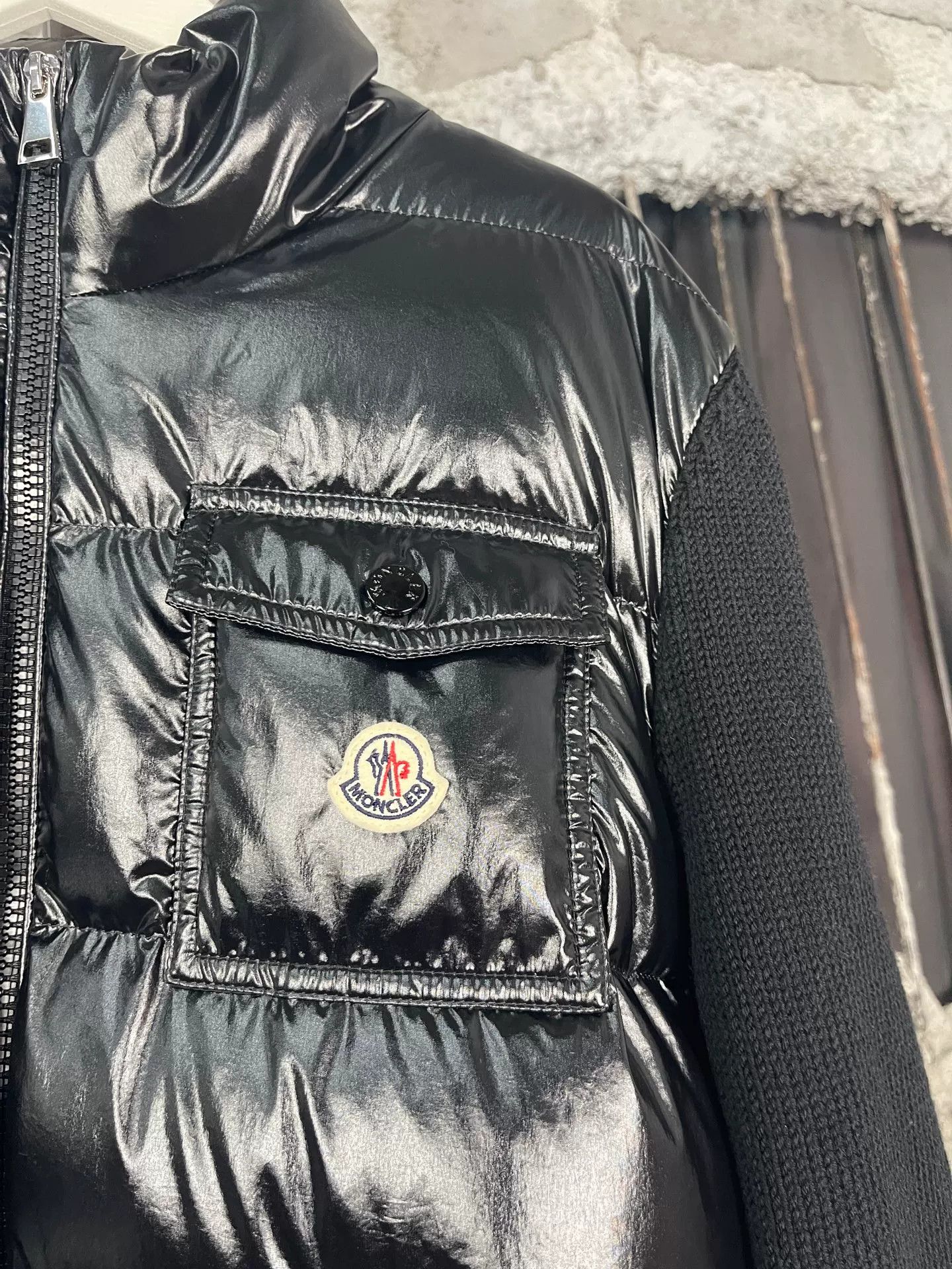 Moncler Moncler Hybrid Down Jacket Size L Size US L / EU 52-54 / 3 - 6 Thumbnail