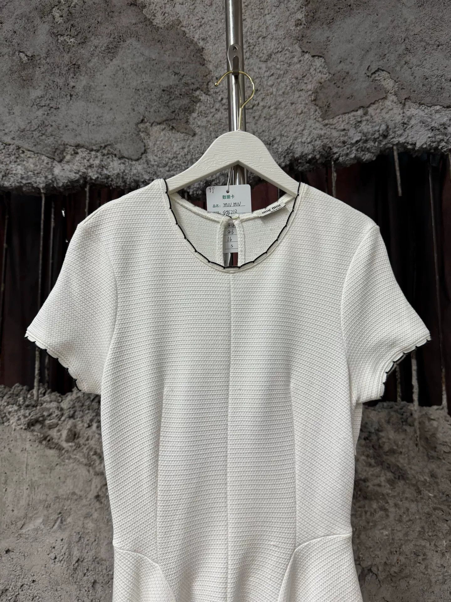 Miu Miu Miu Miu Ribbed Knit Mini Dress Size S Size S / US 4 / IT 40 - 4 Thumbnail