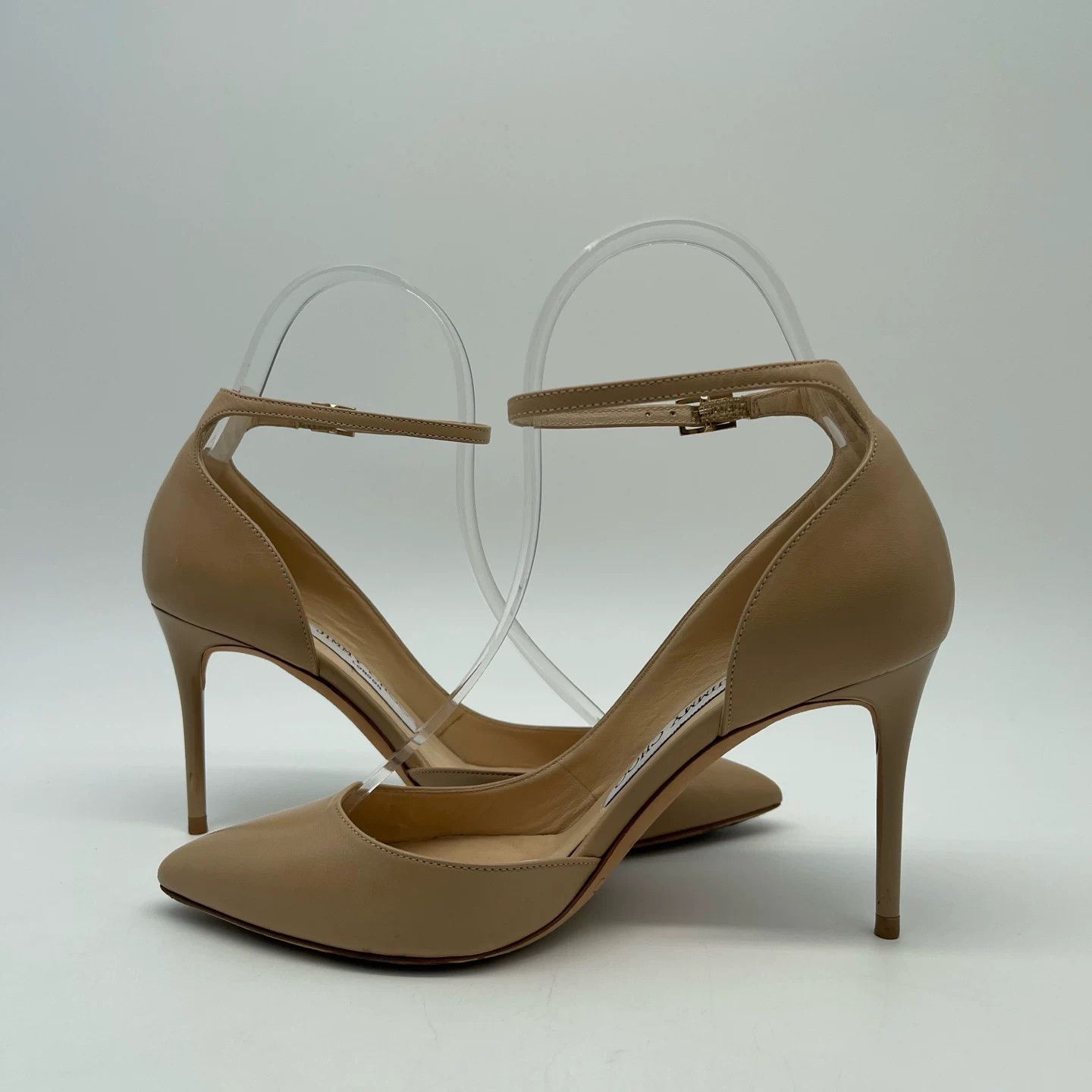 Jimmy Choo Jimmy Choo Beige Leather Ankle Strap Pumps Size 35 Size US 5 / IT 35 - 6 Thumbnail