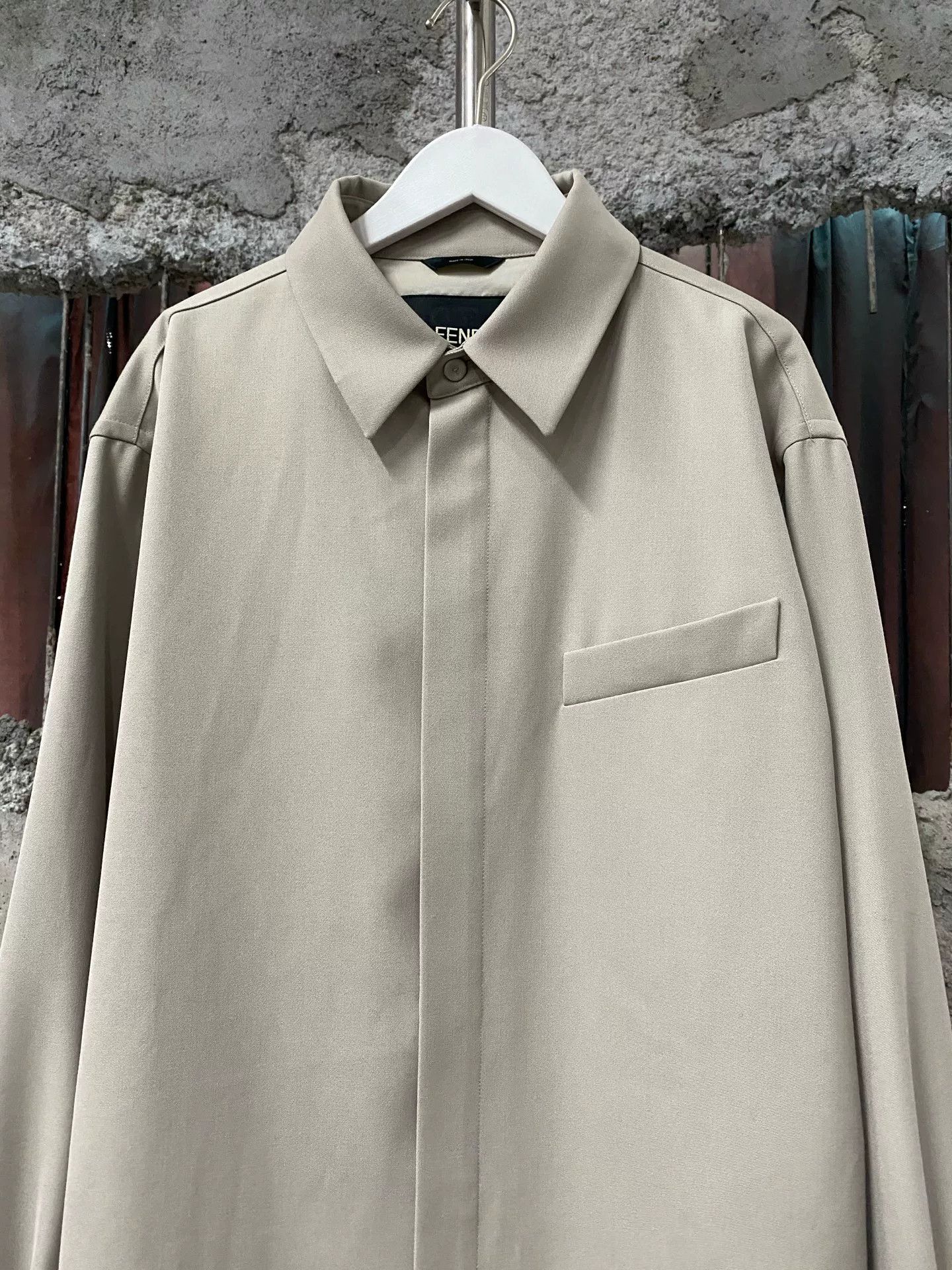 Fendi Fendi Beige Button Up Shirt Size L Size US L / EU 52-54 / 3 - 4 Thumbnail
