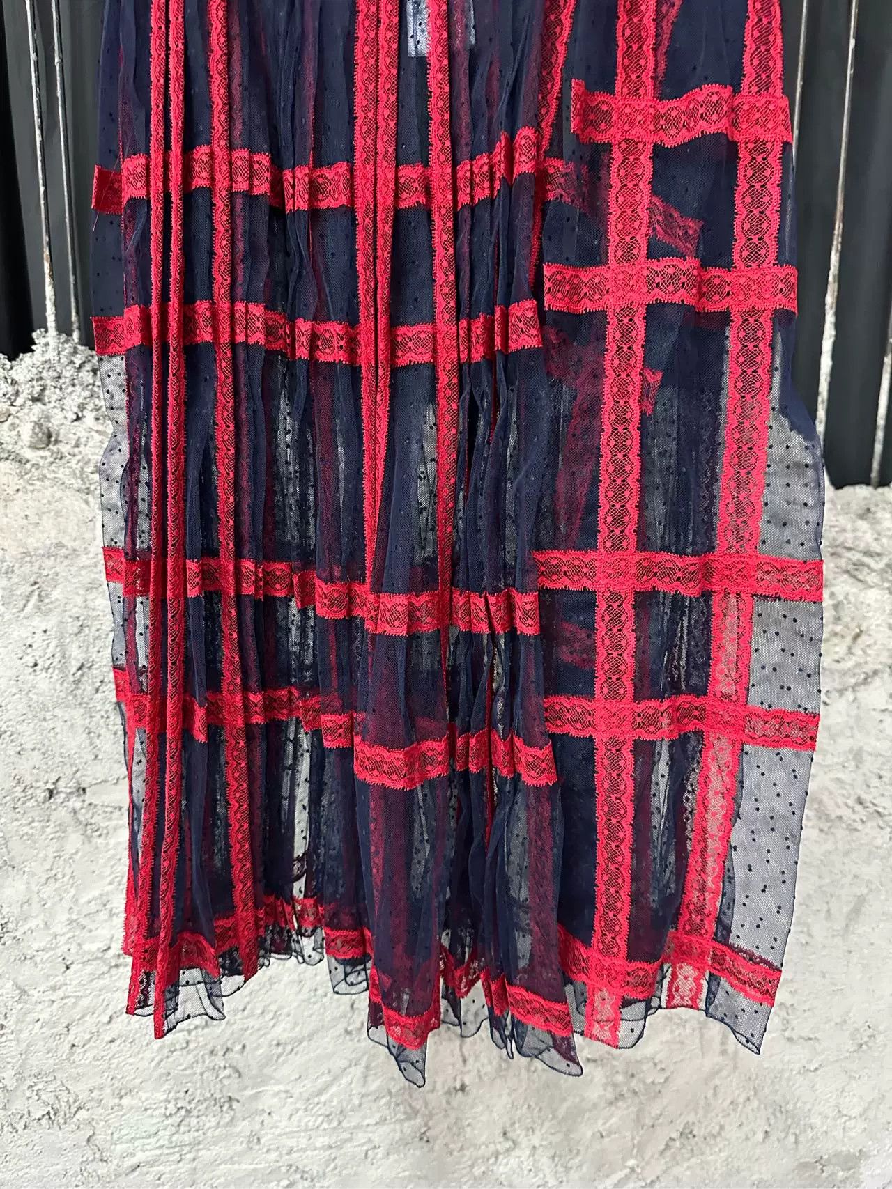 Dior Dior Plaid Net Midi Skirt Size 36 Size 26" / US 2 / IT 38 - 5 Thumbnail