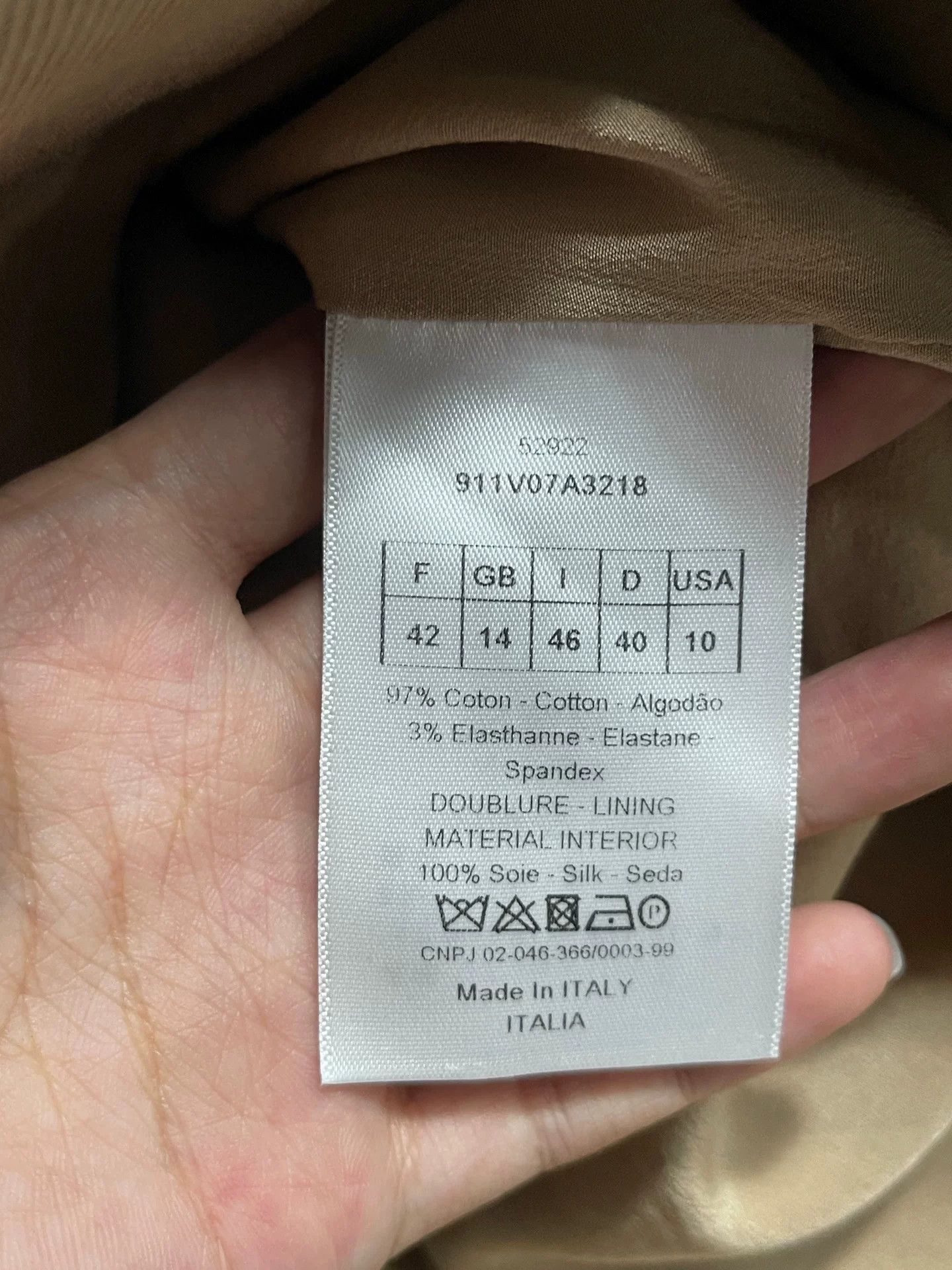 Dior Dior Tan Cotton Blazer Size 42 Size M / US 6-8 / IT 42-44 - 7 Thumbnail