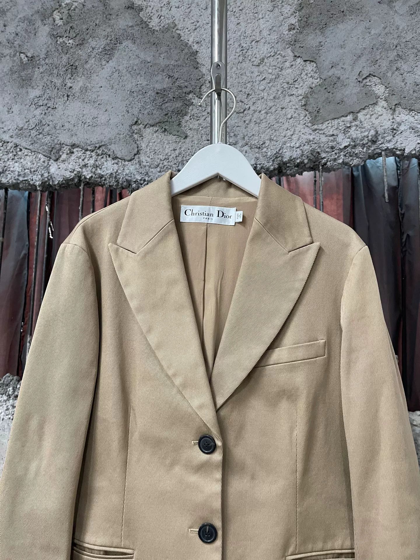 Dior Dior Tan Cotton Blazer Size 42 Size M / US 6-8 / IT 42-44 - 4 Thumbnail