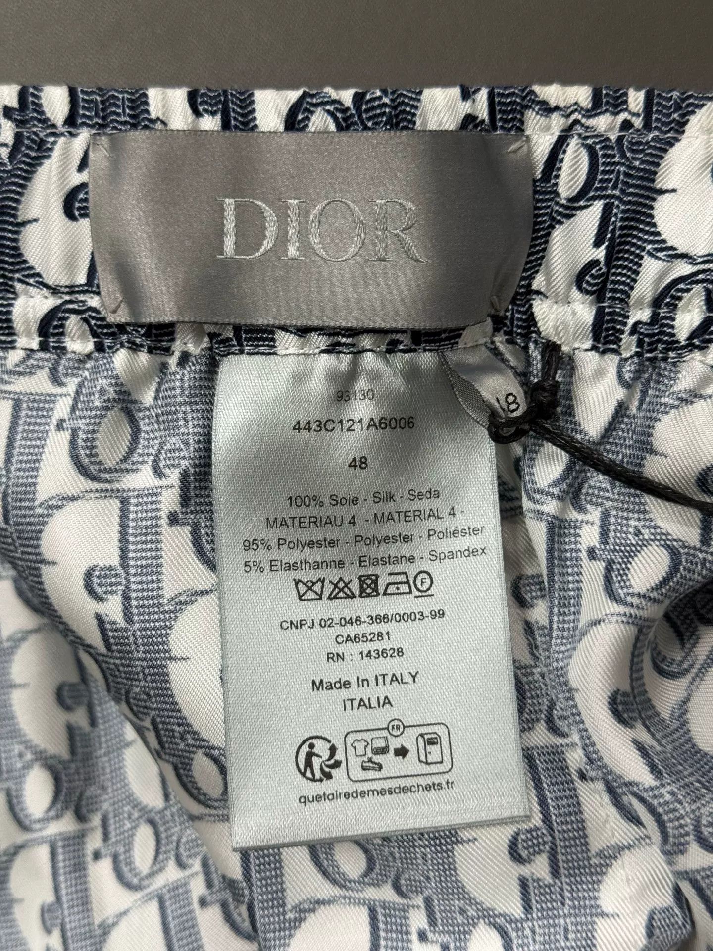 Dior Dior Oblique Silk Pants Size 48 Size US 32 / EU 48 - 6 Thumbnail