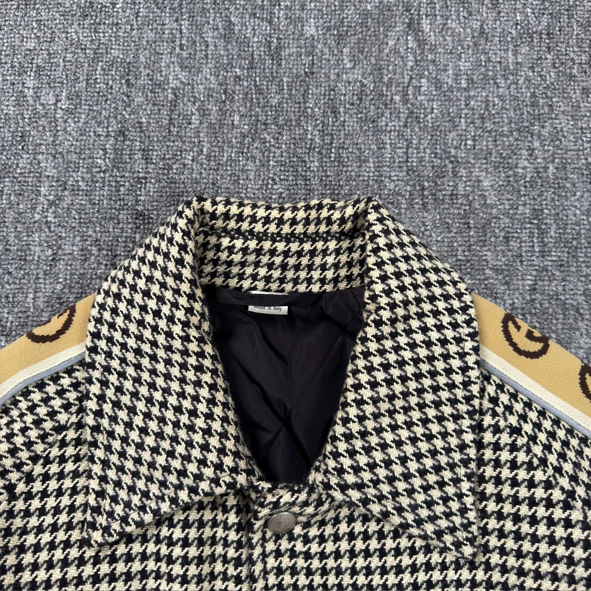 Gucci Gucci Houndstooth GG Tape Reflective Jacket Size 48 Size US M / EU 48-50 / 2 - 6 Thumbnail