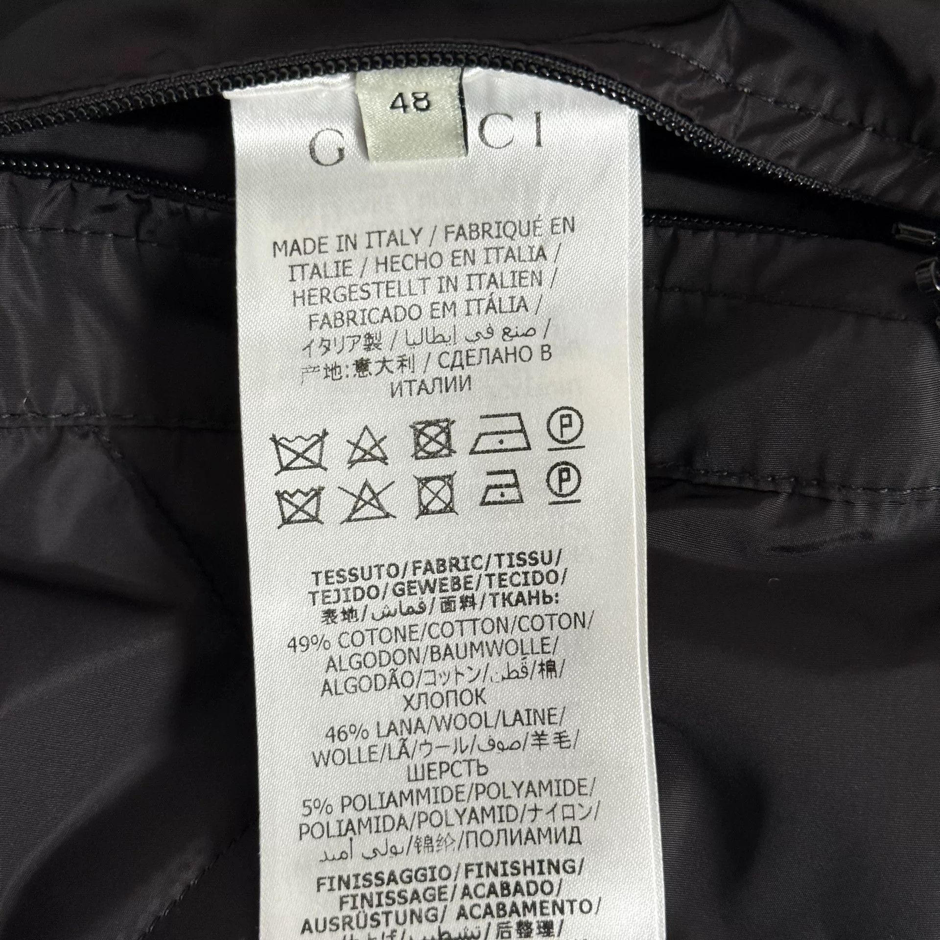 Gucci Gucci Houndstooth GG Tape Reflective Jacket Size 48 Size US M / EU 48-50 / 2 - 5 Thumbnail