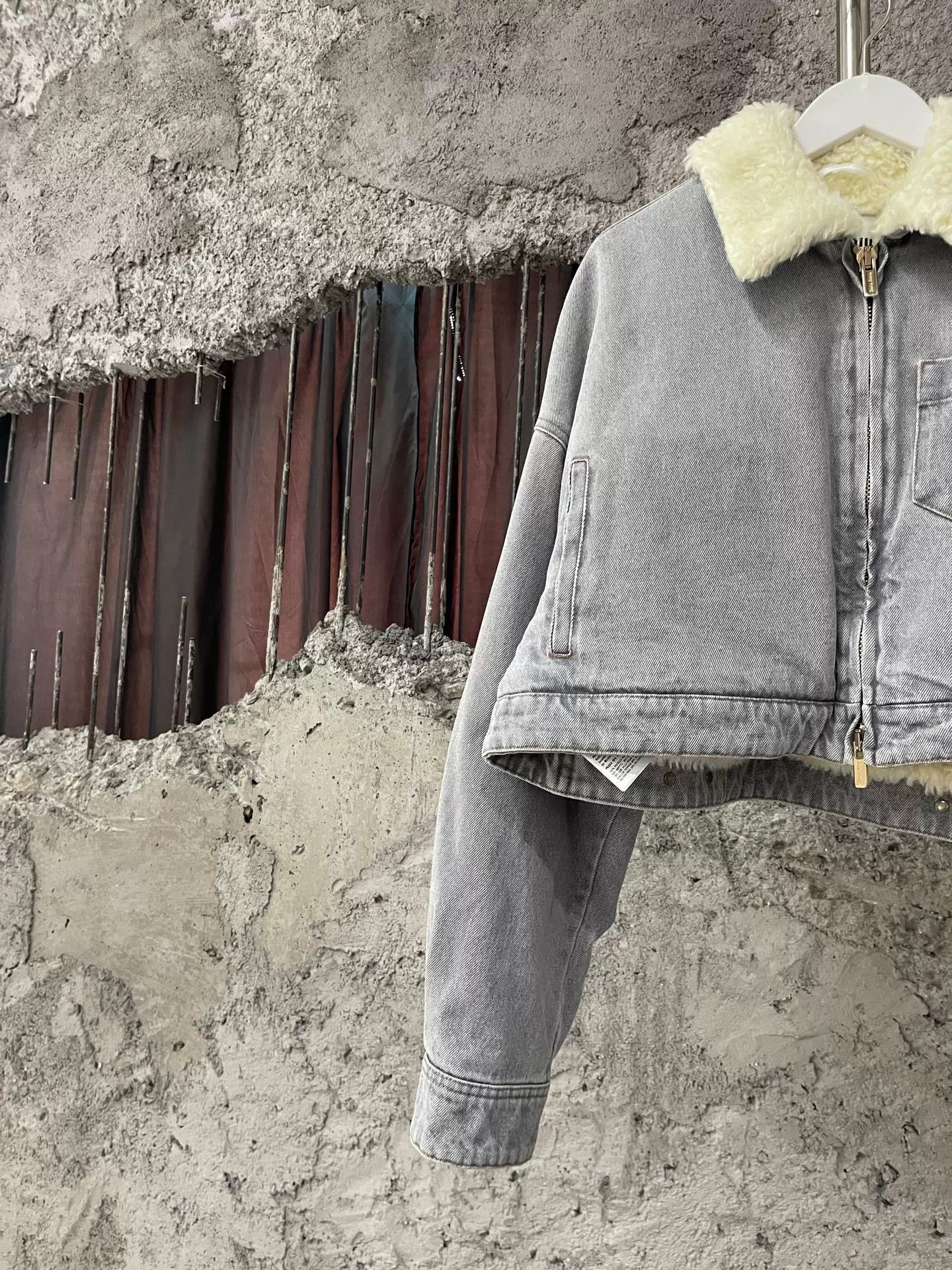 Miu Miu Miu Miu Shearling Lined Denim Jacket Size 38 Size XS / US 0-2 / IT 36-38 - 4 Thumbnail