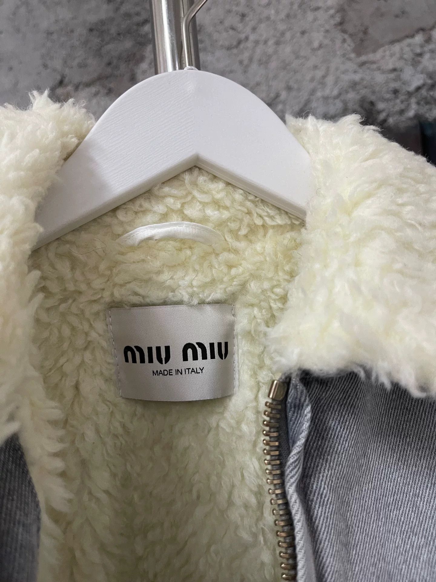 Miu Miu Miu Miu Shearling Lined Denim Jacket Size 38 Size XS / US 0-2 / IT 36-38 - 8 Thumbnail