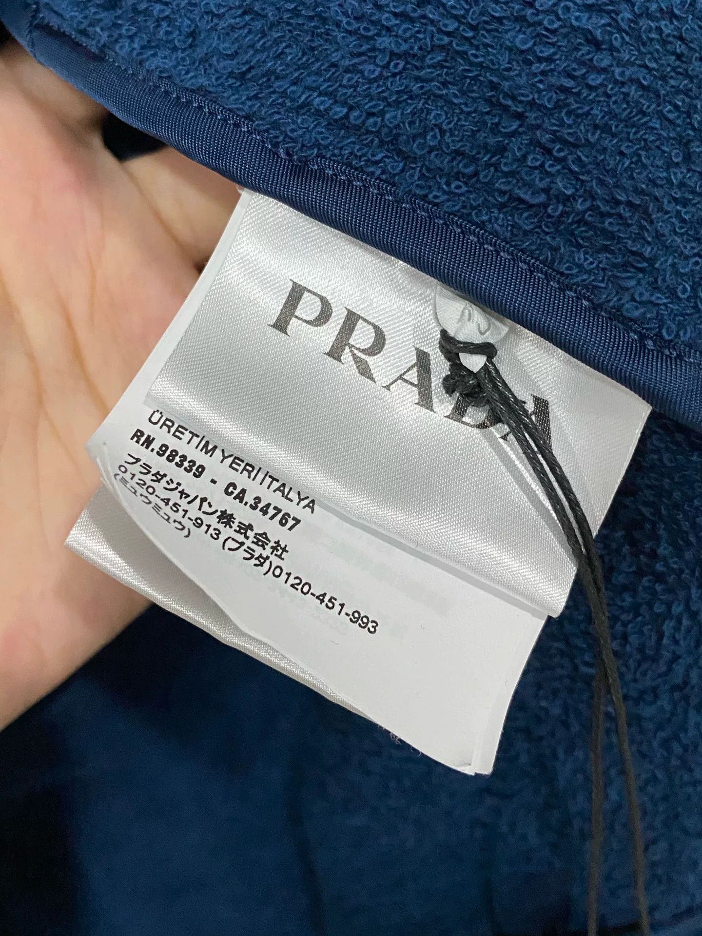 Prada Prada Logo Terry Cloth Shirt Size XS Size US XS / EU 42 / 0 - 7 Thumbnail
