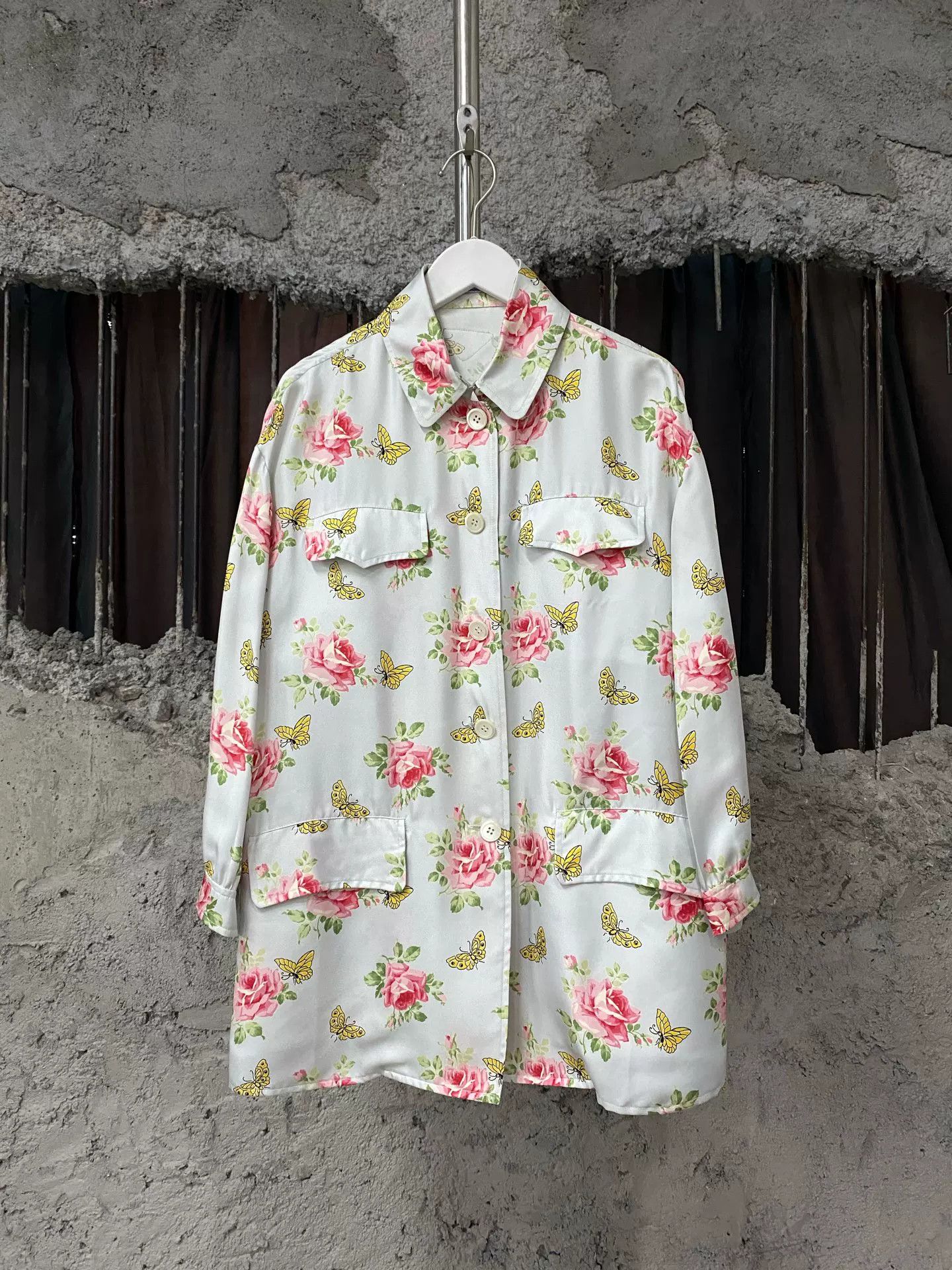 Prada Prada Floral Butterfly Jacket Size 38 Size XS / US 0-2 / IT 36-38 - 2 Thumbnail