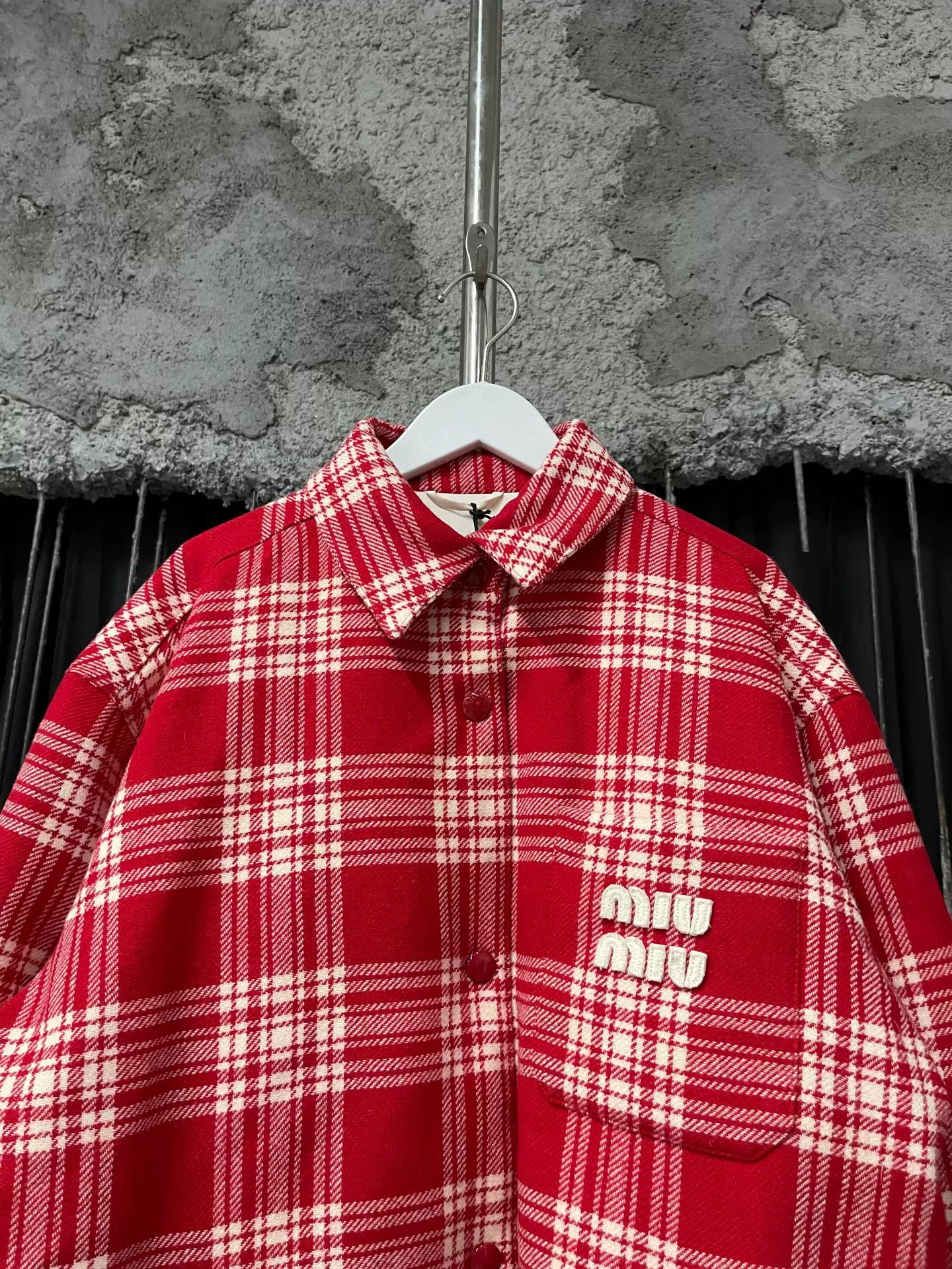 Miu Miu Miu Miu Red Plaid Padded Jacket Size 40 Size S / US 4 / IT 40 - 4 Thumbnail