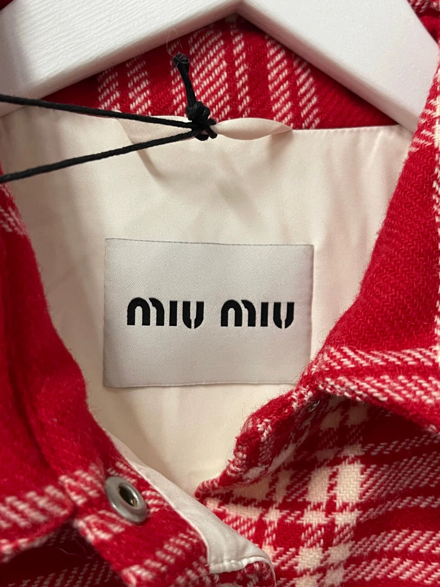 Miu Miu Miu Miu Red Plaid Padded Jacket Size 40 Size S / US 4 / IT 40 - 7 Thumbnail