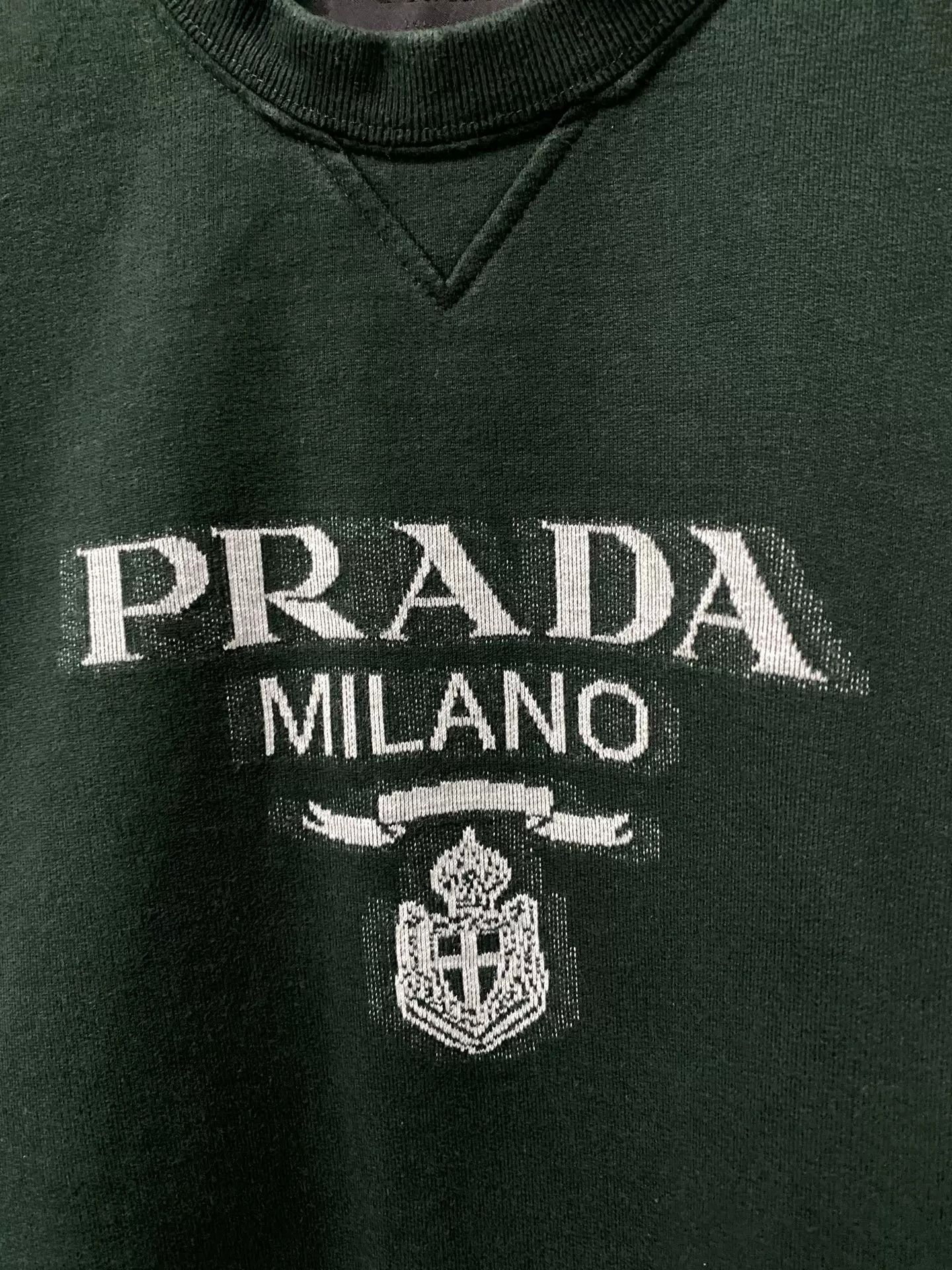 Prada Prada Milano Embroidered Sweatshirt Size L Size US L / EU 52-54 / 3 - 6 Thumbnail