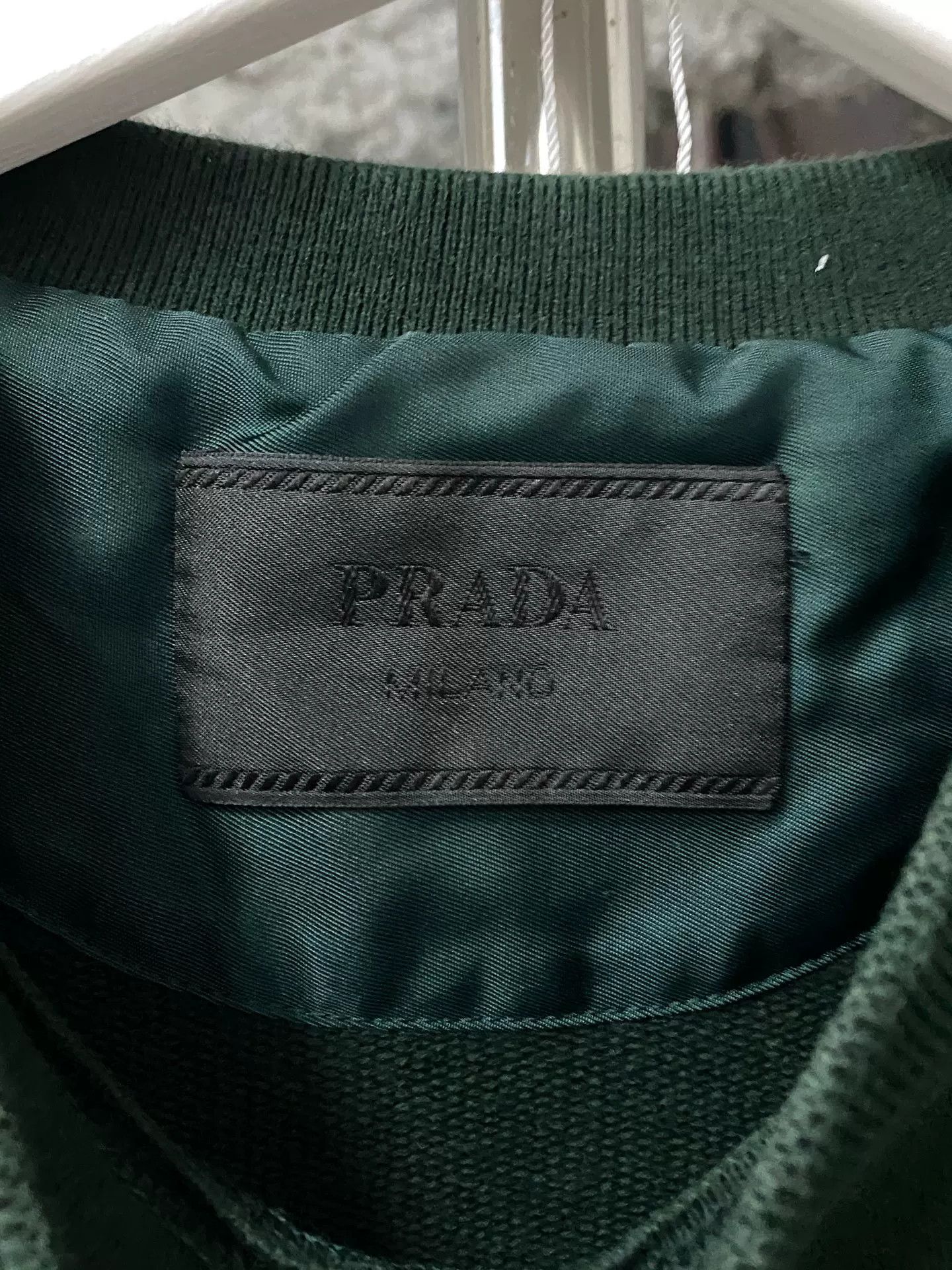 Prada Prada Milano Embroidered Sweatshirt Size L Size US L / EU 52-54 / 3 - 7 Thumbnail