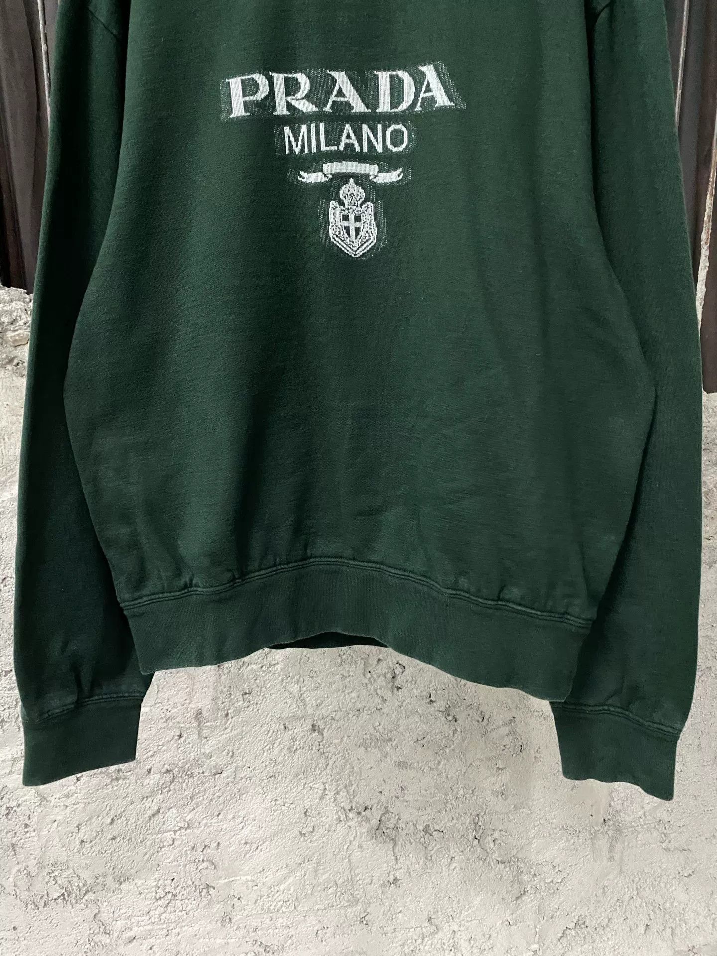 Prada Prada Milano Embroidered Sweatshirt Size L Size US L / EU 52-54 / 3 - 5 Thumbnail