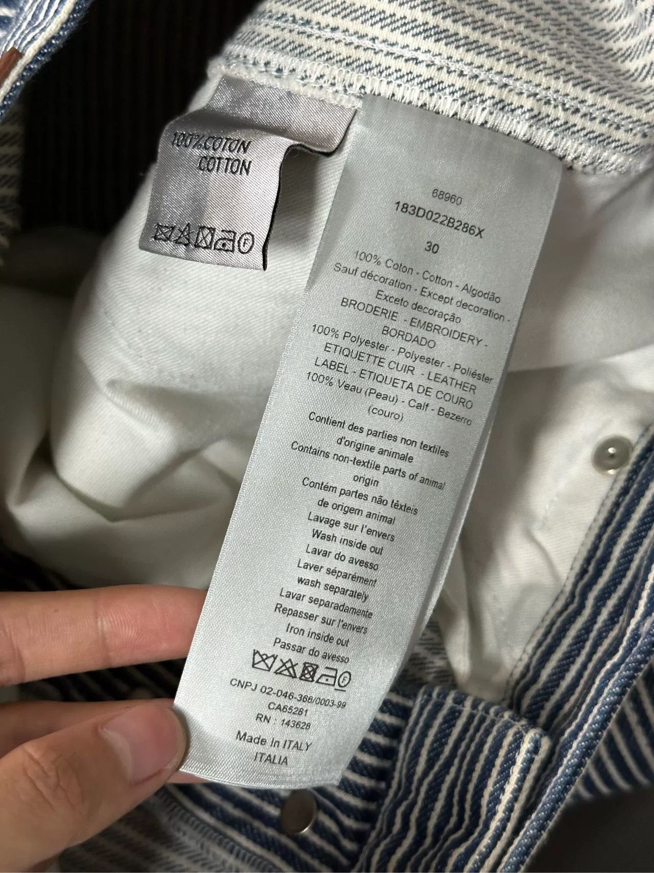 Dior Dior Pinstripe Casual Pants Size 30 Size US 30 / EU 46 - 9 Thumbnail
