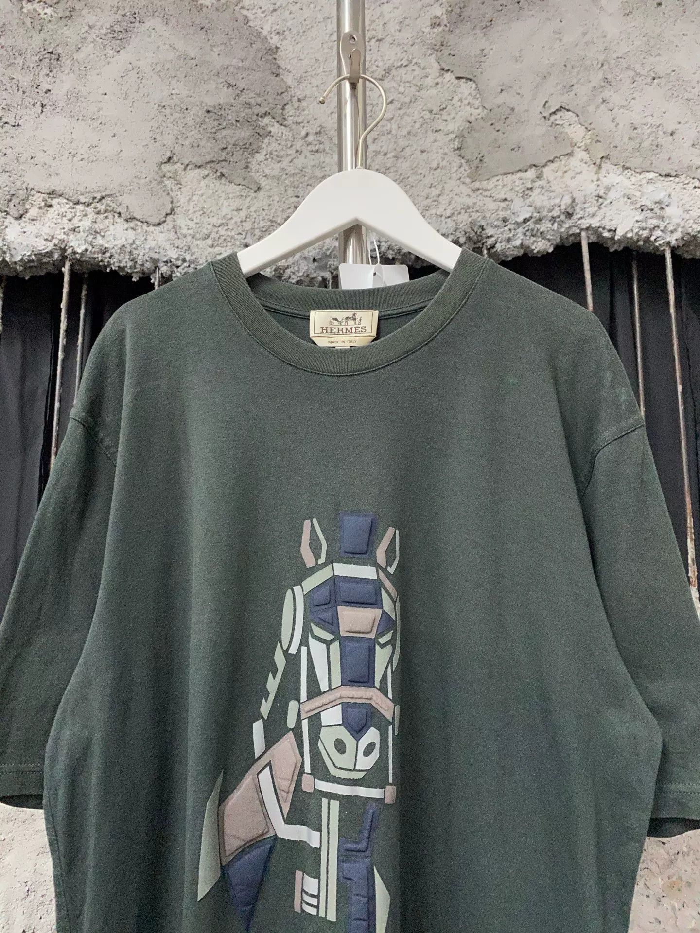 Hermes Hermes Geometric Horse Short Sleeve T-Shirt Size L Size US L / EU 52-54 / 3 - 4 Thumbnail