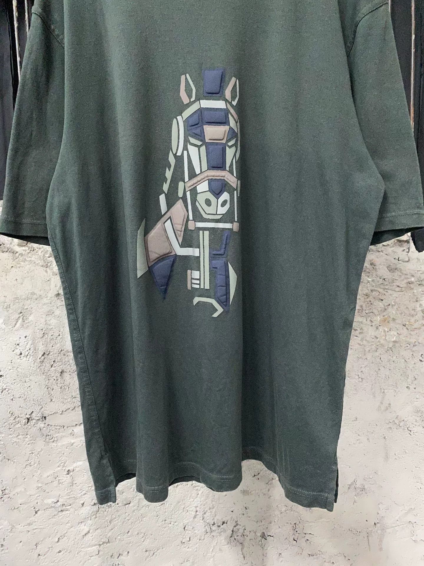 Hermes Hermes Geometric Horse Short Sleeve T-Shirt Size L Size US L / EU 52-54 / 3 - 5 Thumbnail