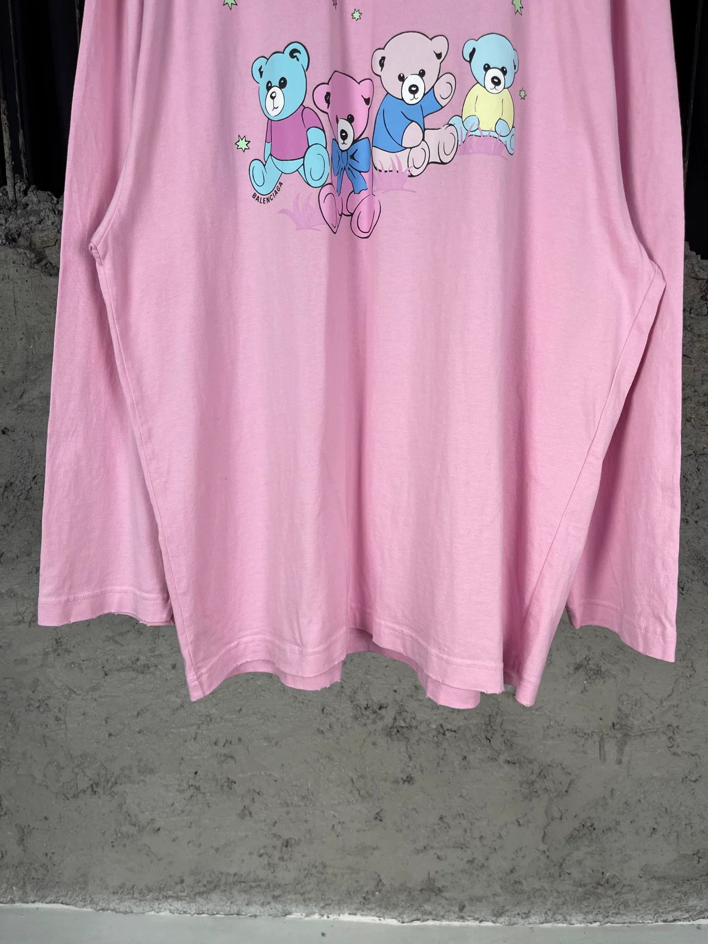 Balenciaga Balenciaga Bear Graphic Long Sleeve T-Shirt Size XS Size US XS / EU 42 / 0 - 5 Thumbnail