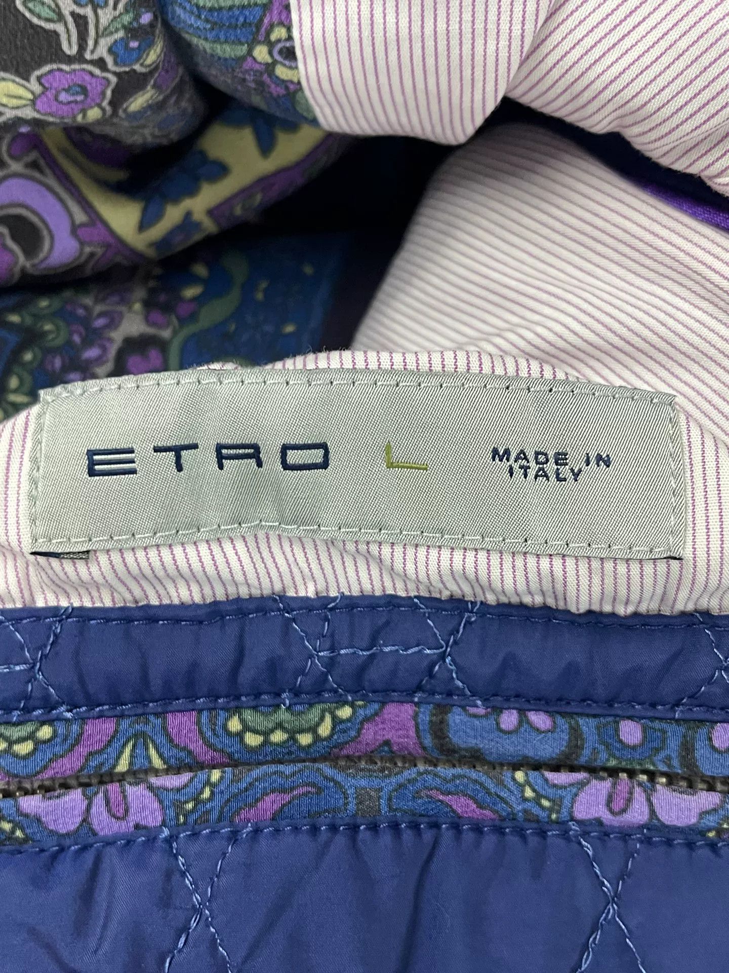 Etro Etro Quilted Blazer Size L Size US L / EU 52-54 / 3 - 8 Thumbnail