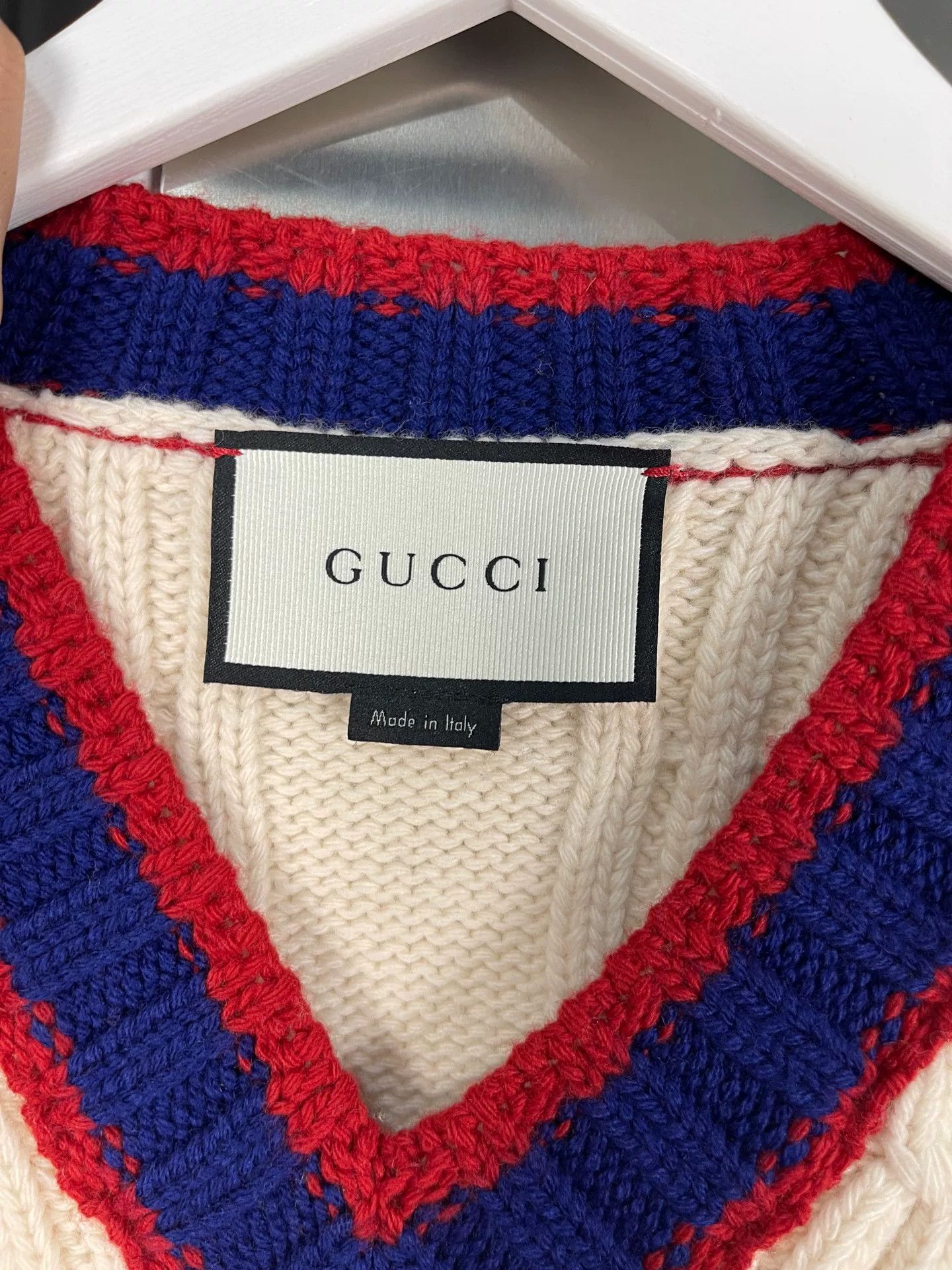 Gucci Gucci Bee Cable Knit Sweater Size XXS Size US XXS / EU 40 - 8 Thumbnail