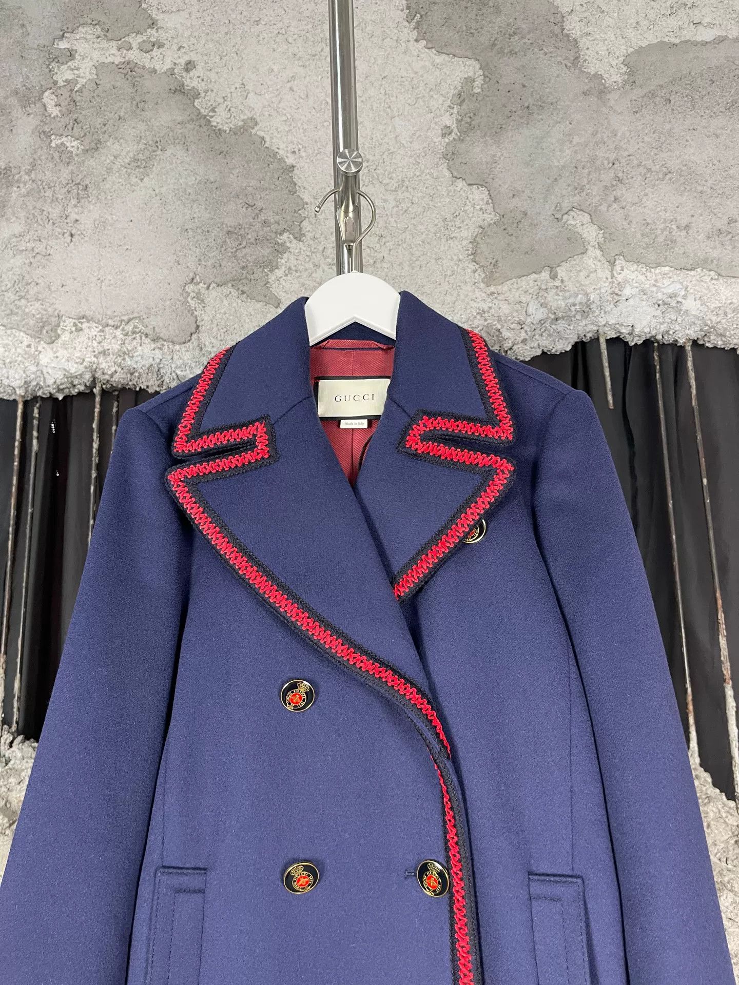Gucci Gucci Butterfly Embroidered Wool Jacket Size 40 Size S / US 4 / IT 40 - 4 Thumbnail